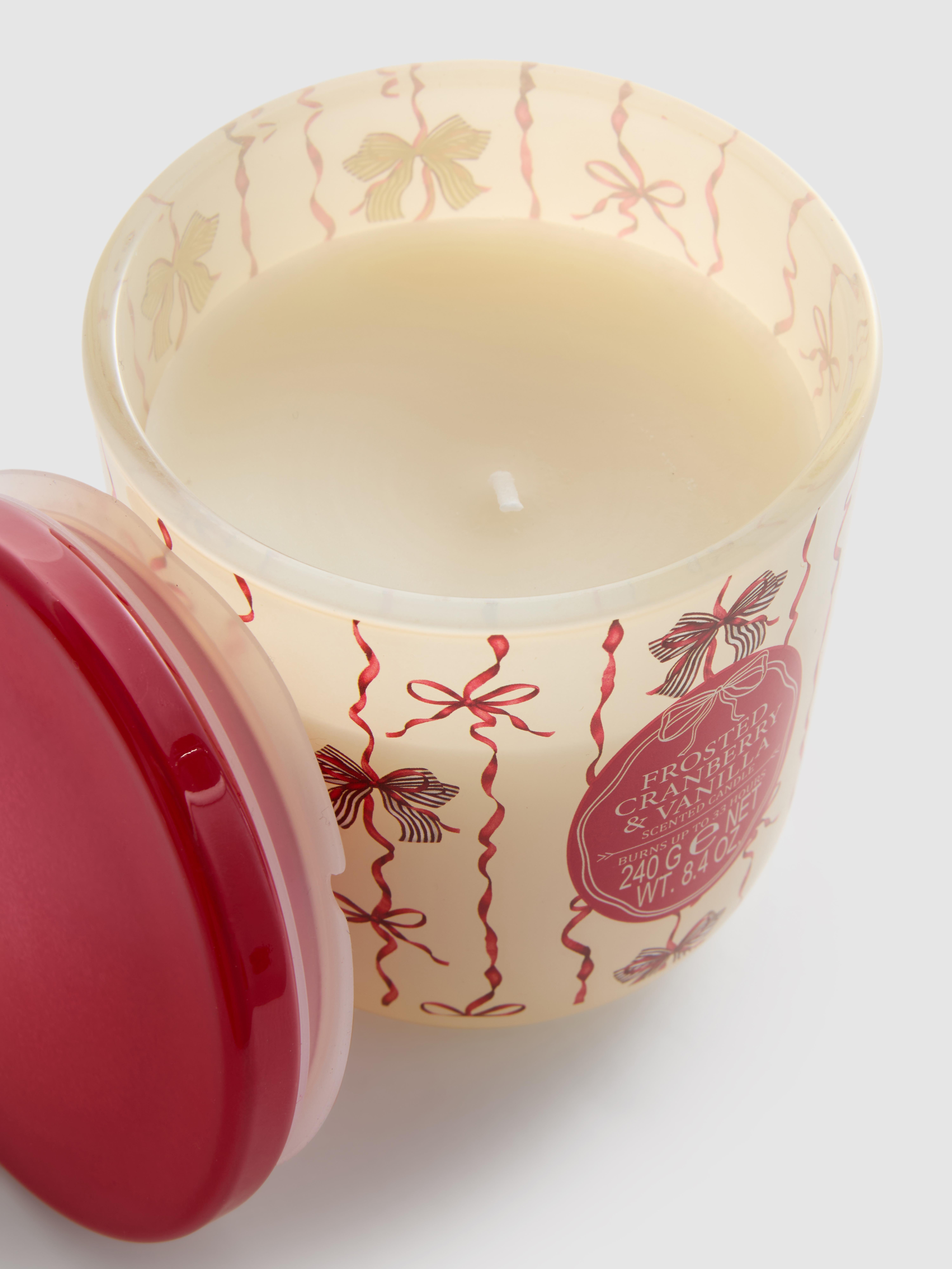 Scented Candle In Festive Glass Jar