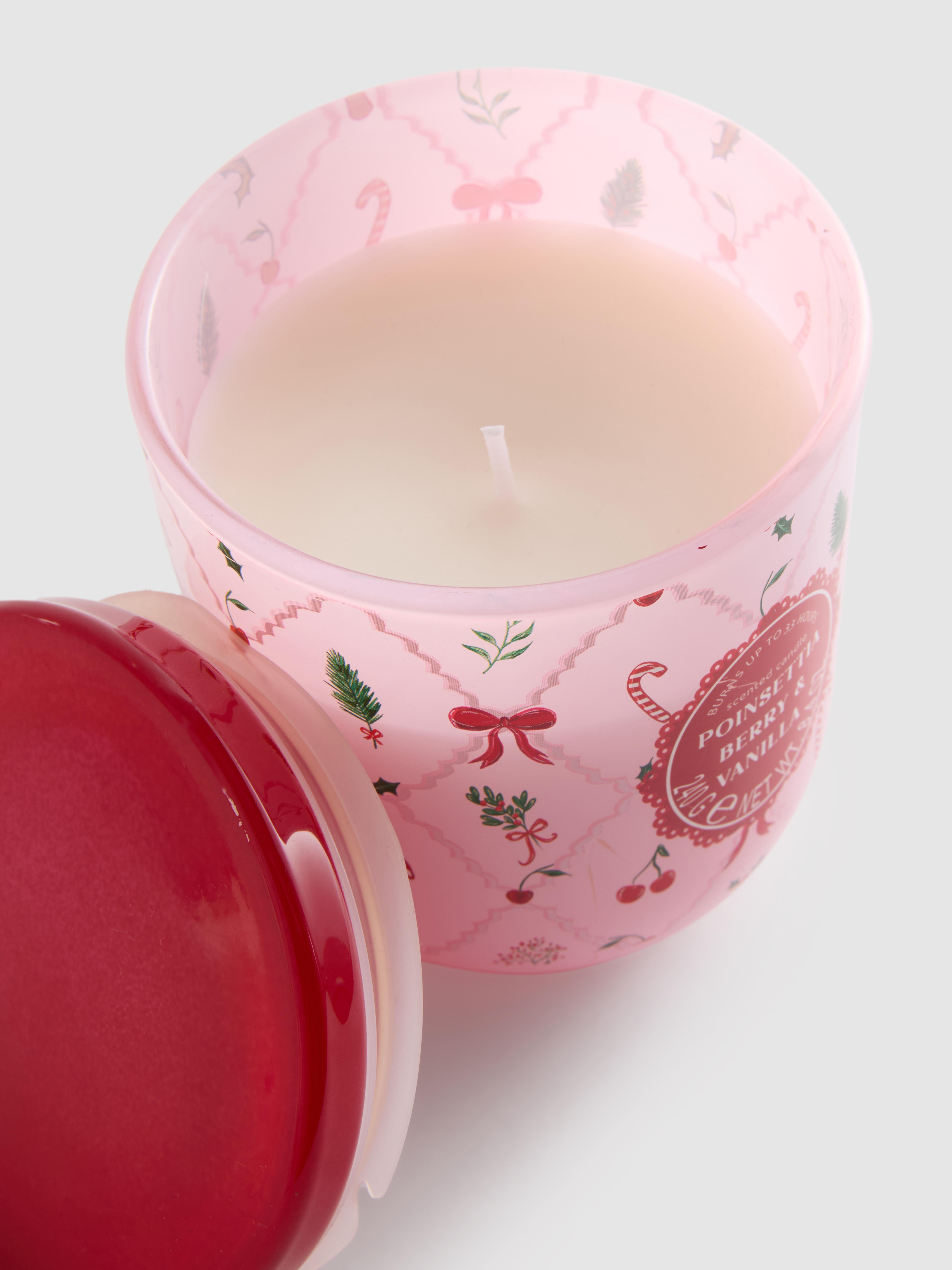 Scented Candle In Festive Glass Jar