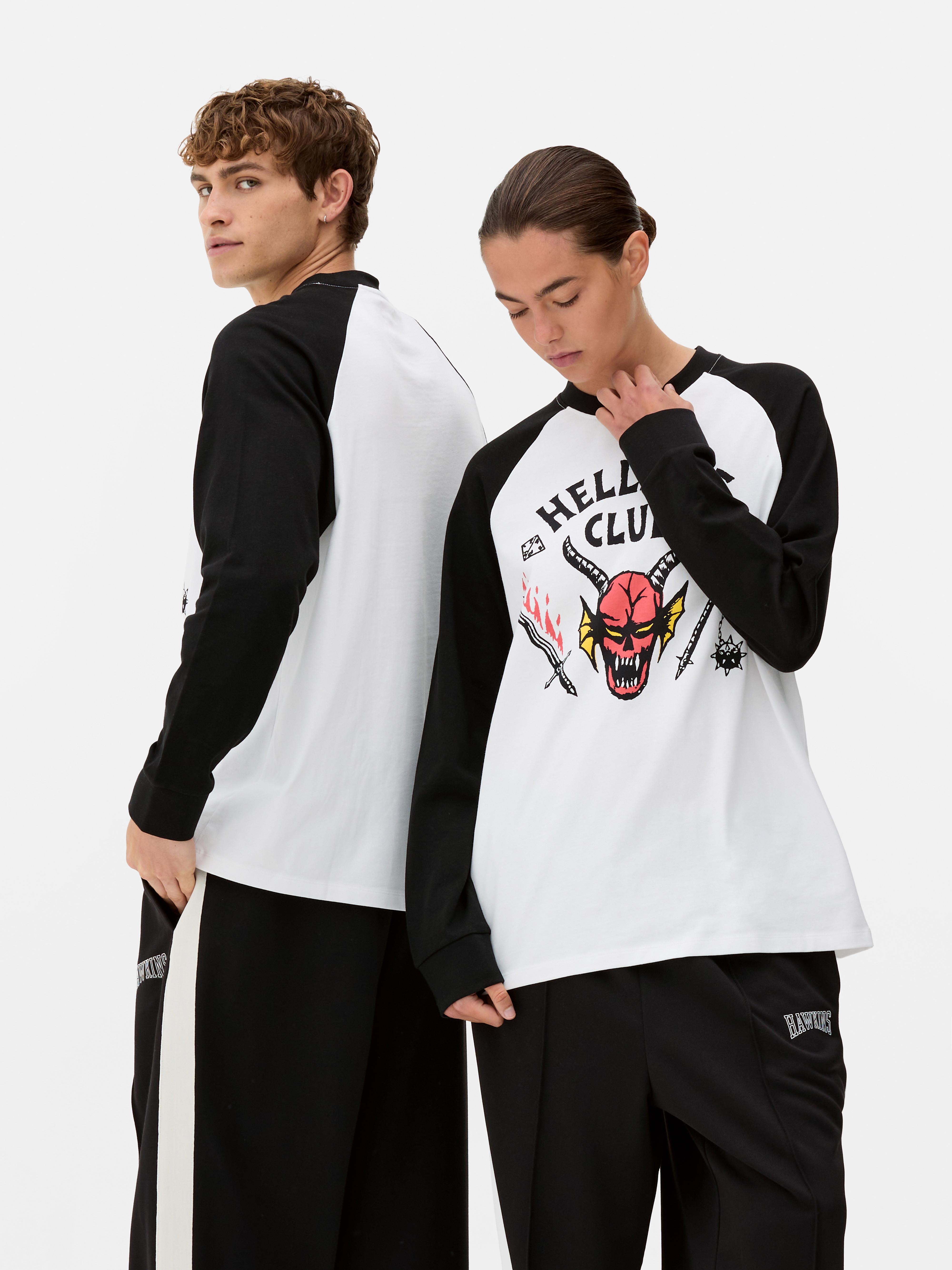 T-shirt à manches raglan Stranger Things Hellfire Club