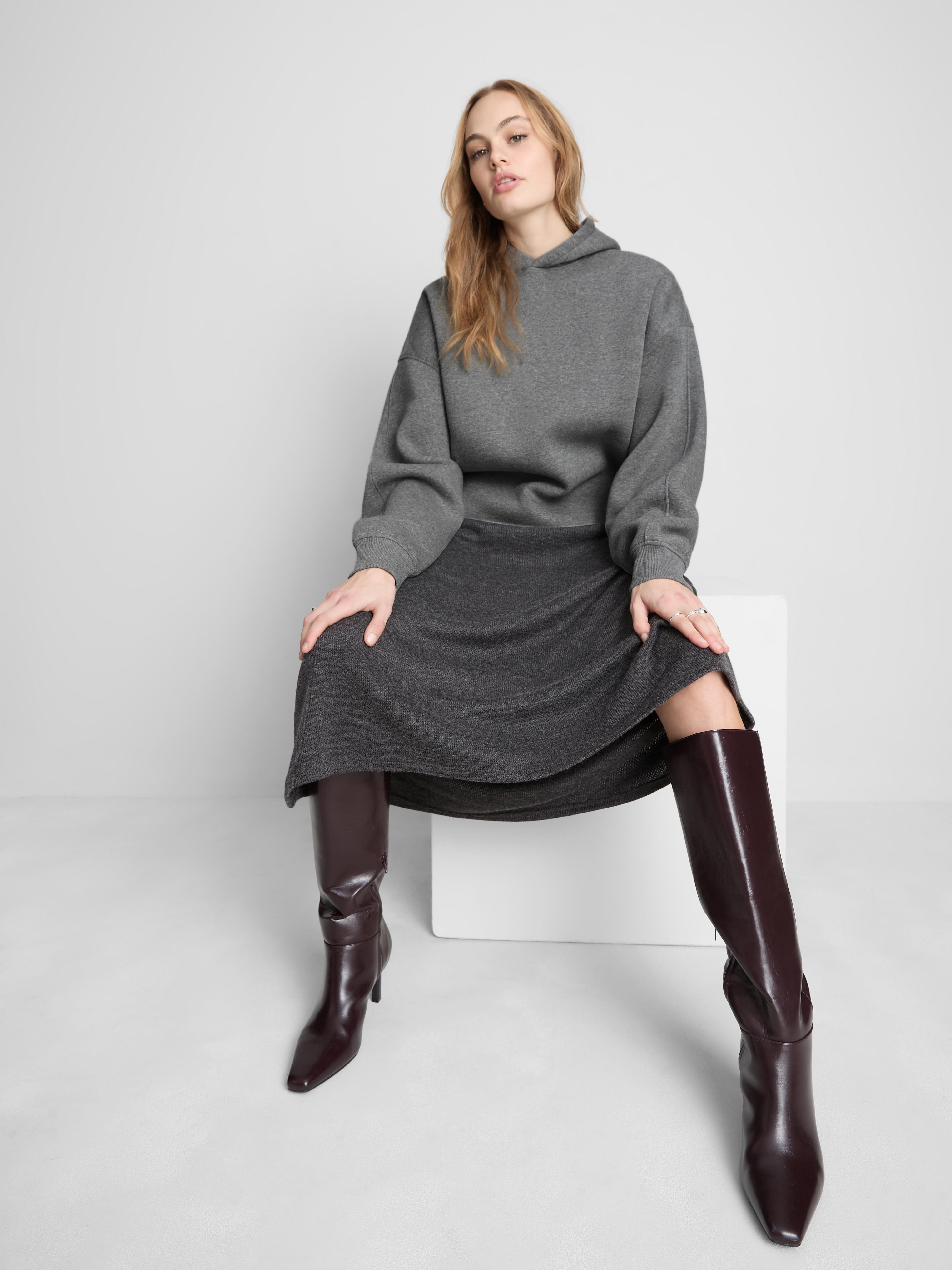 Cotton Blend Oversized Hoodie