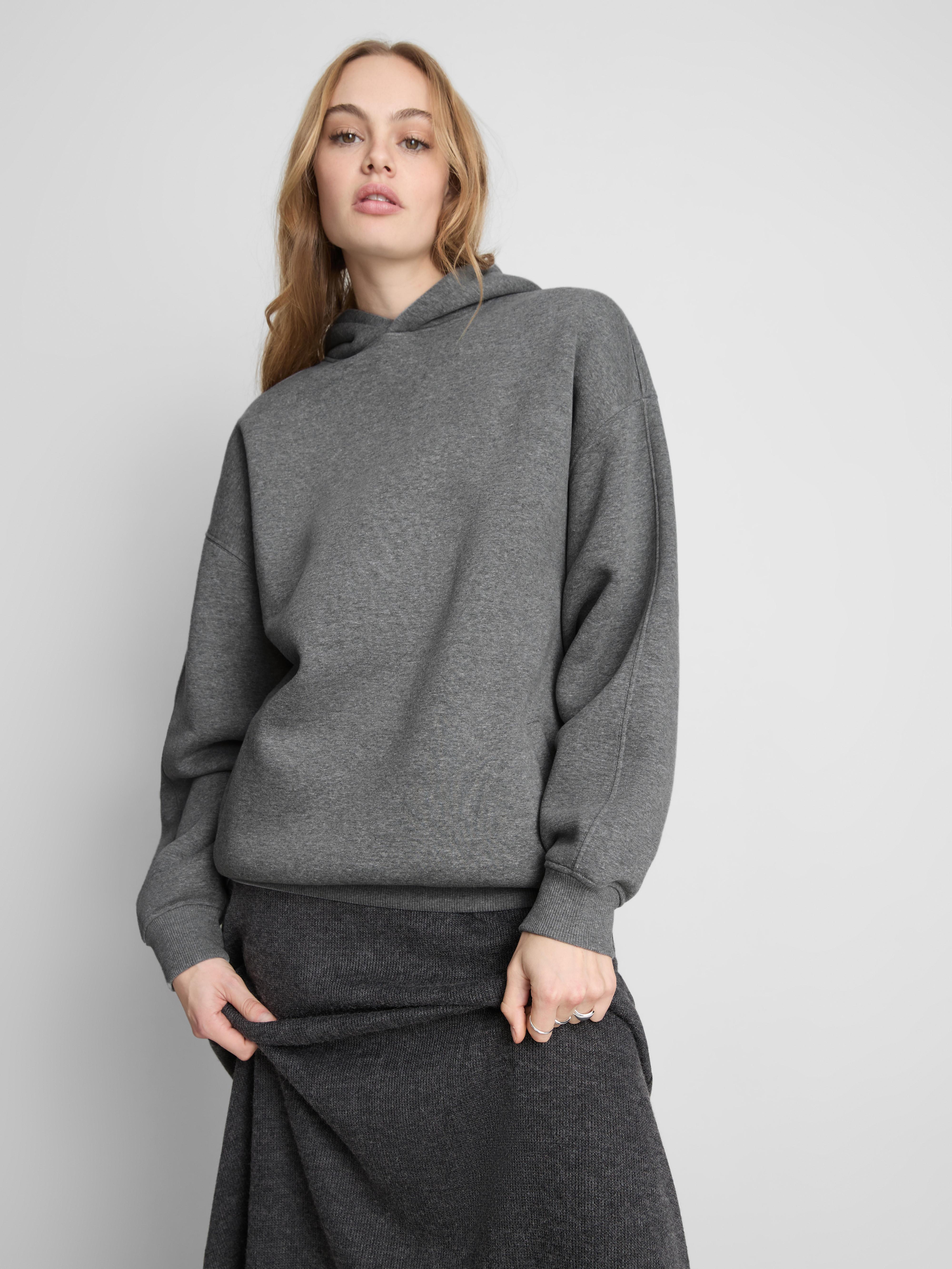 Cotton Blend Oversized Hoodie