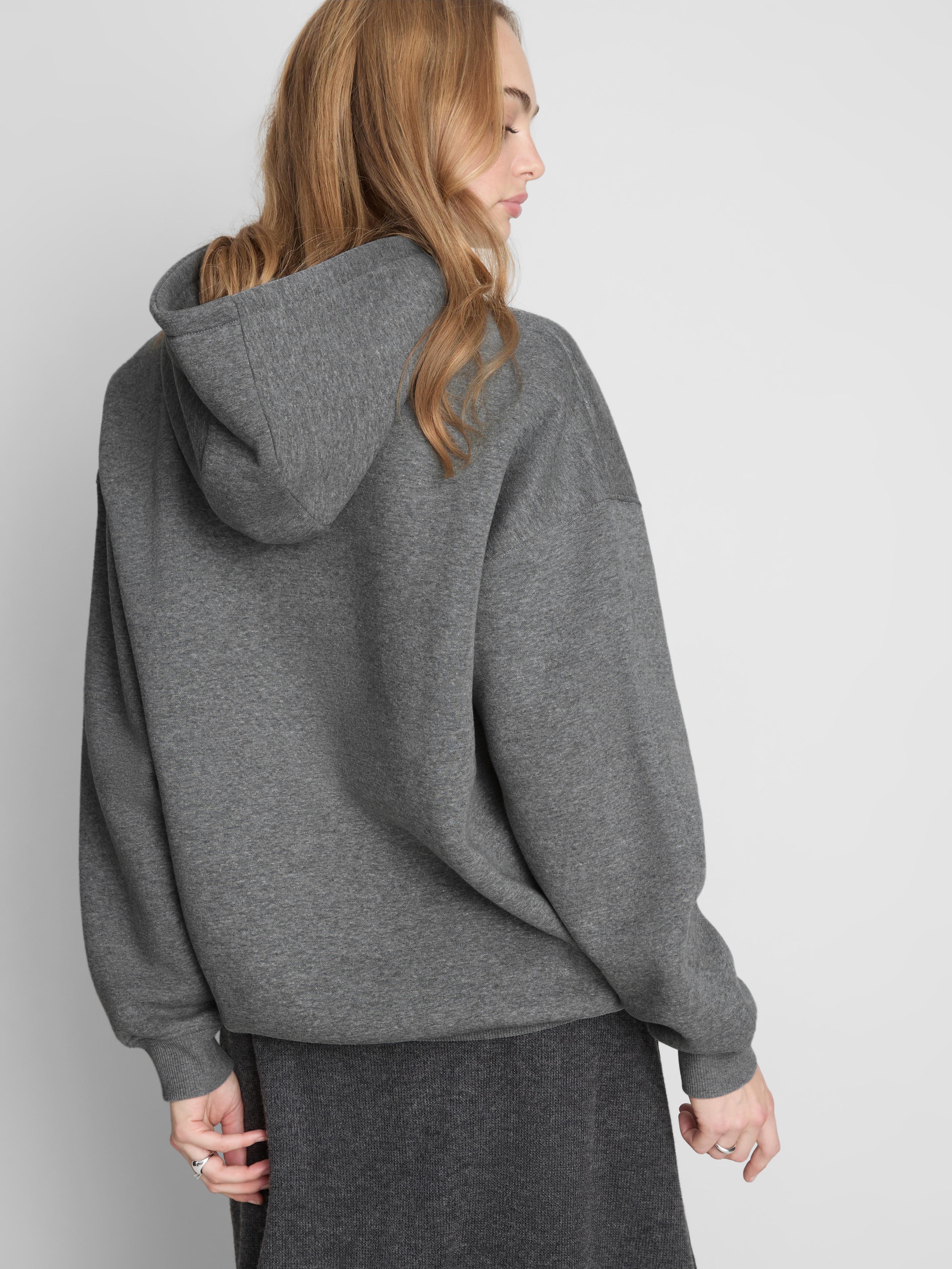 Cotton Blend Oversized Hoodie