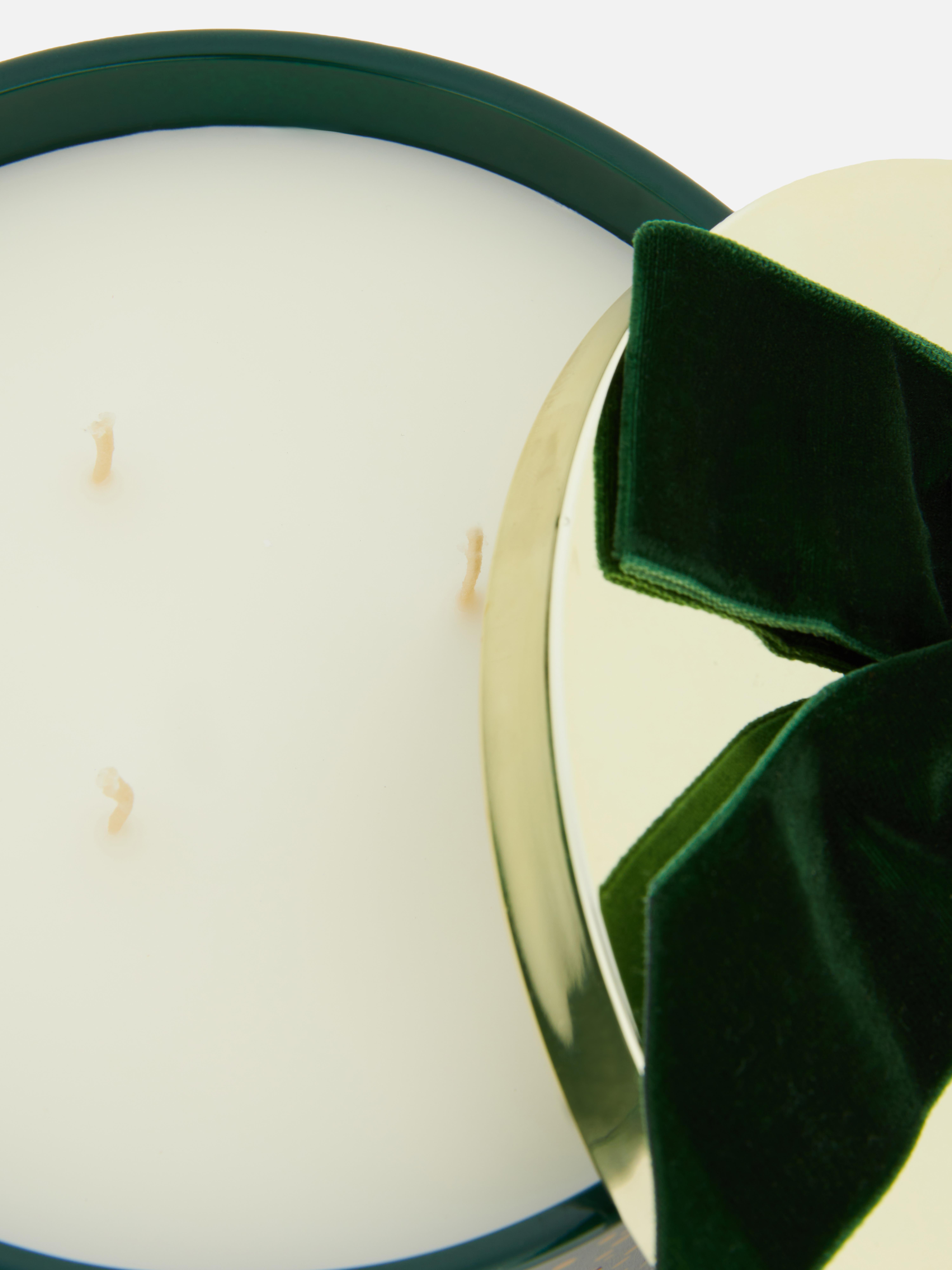 3-Wick Scented Candle In Container With Bow Lid