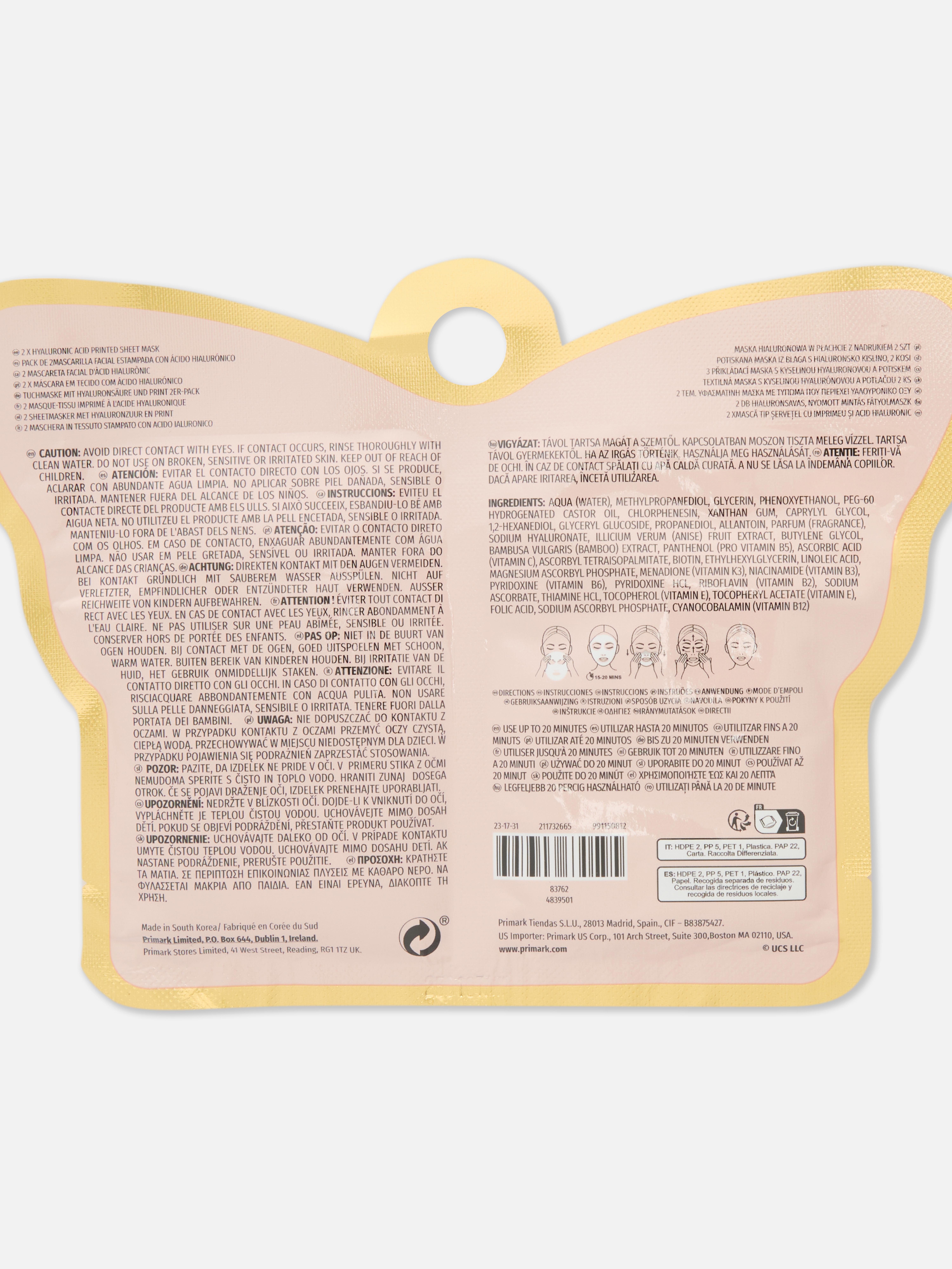 Sheetmaskers Wicked x Primark, set van 2