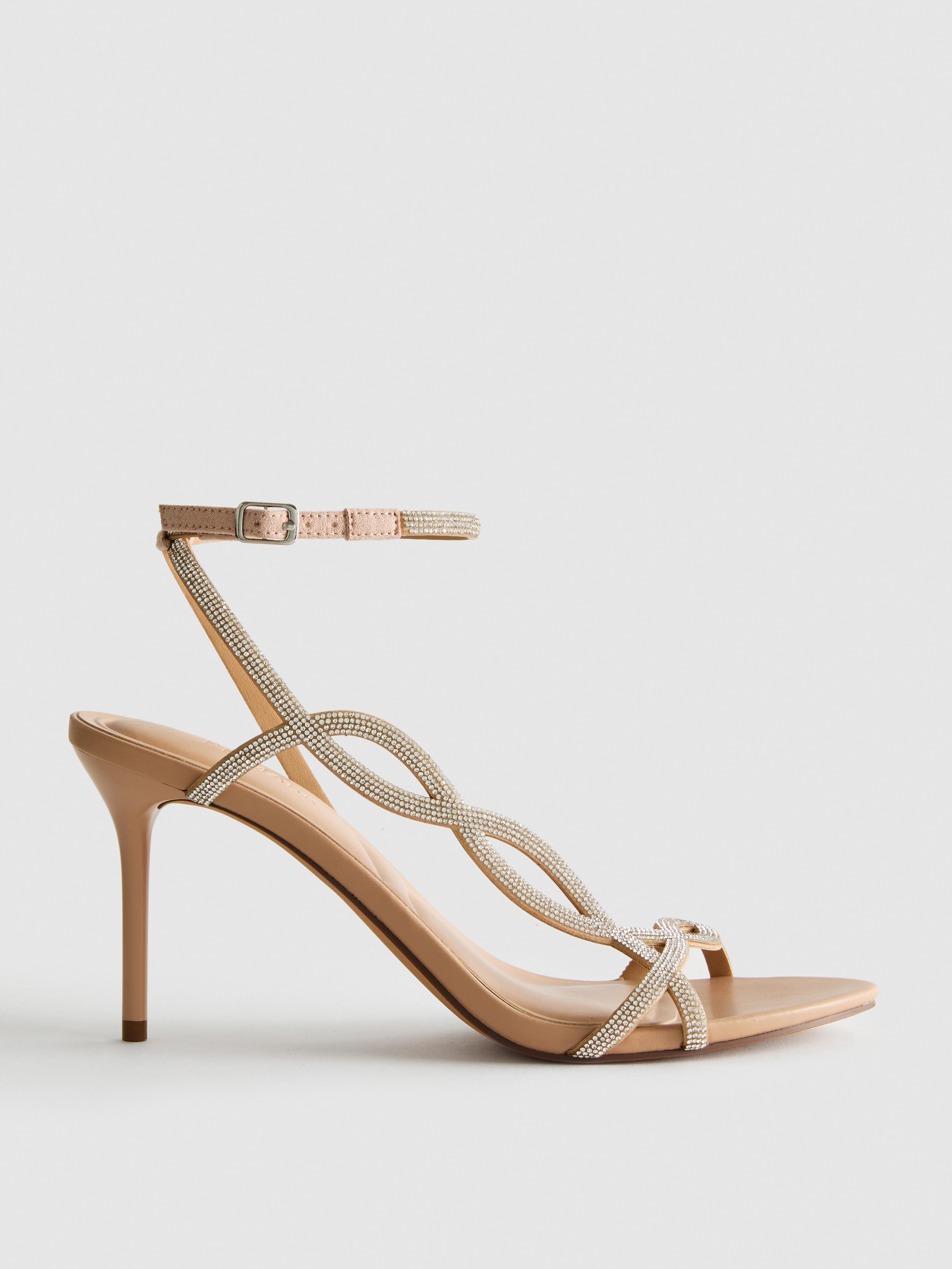 Diamanté Strap Stiletto Sandals