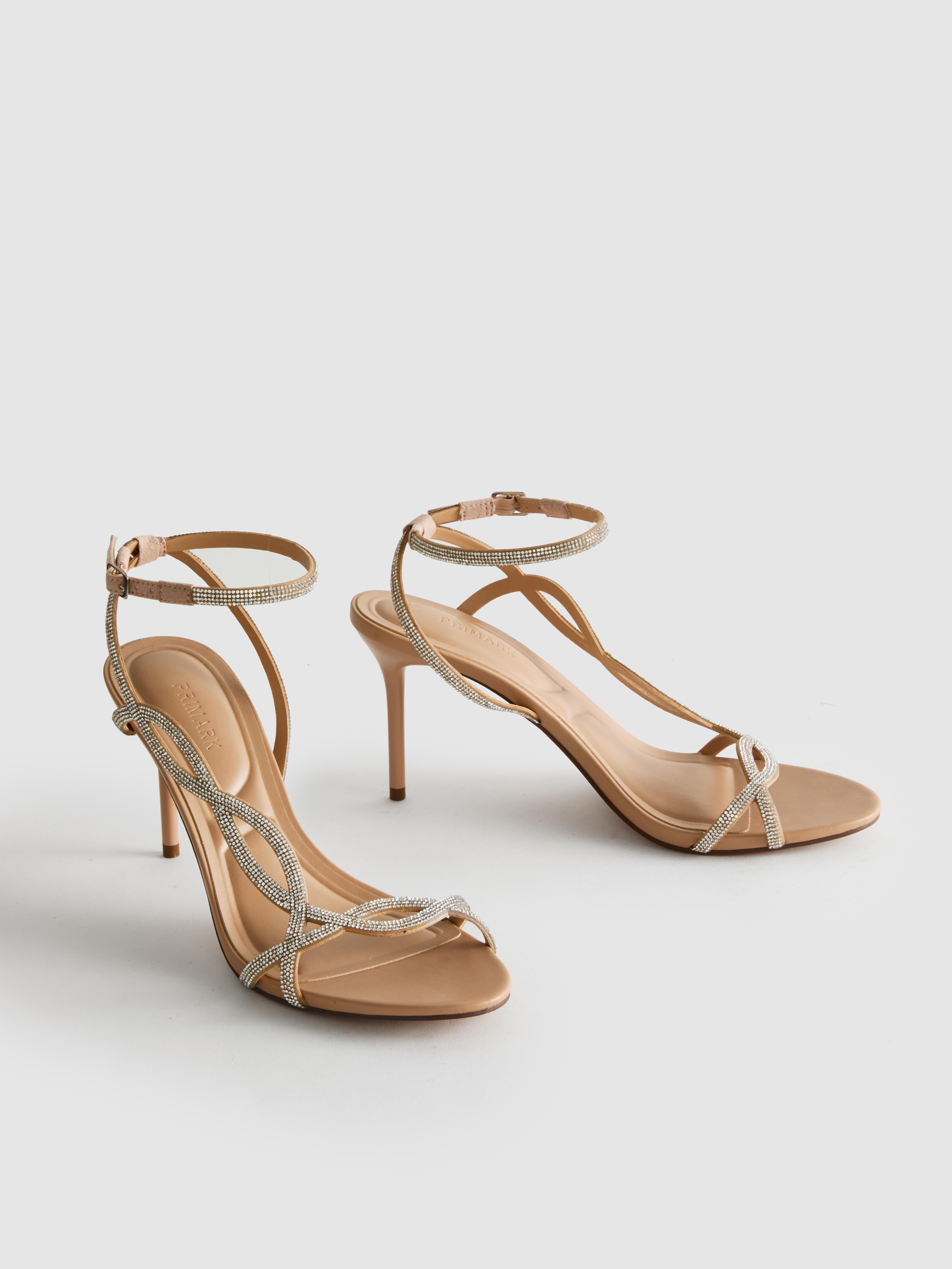 Odprti salonarji s paščkom in diamantki