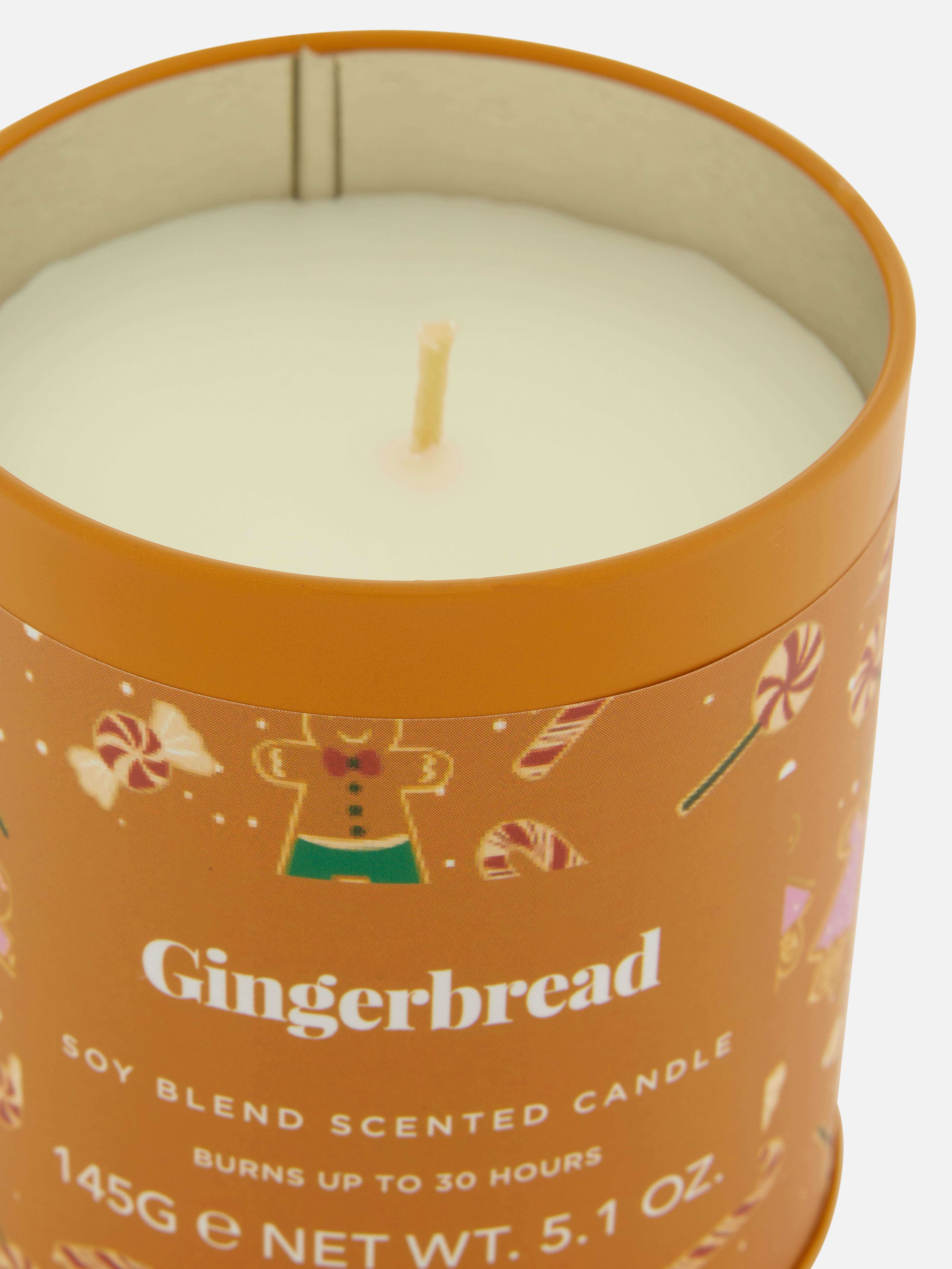 Bougie parfumée dans une boîte à couvercle