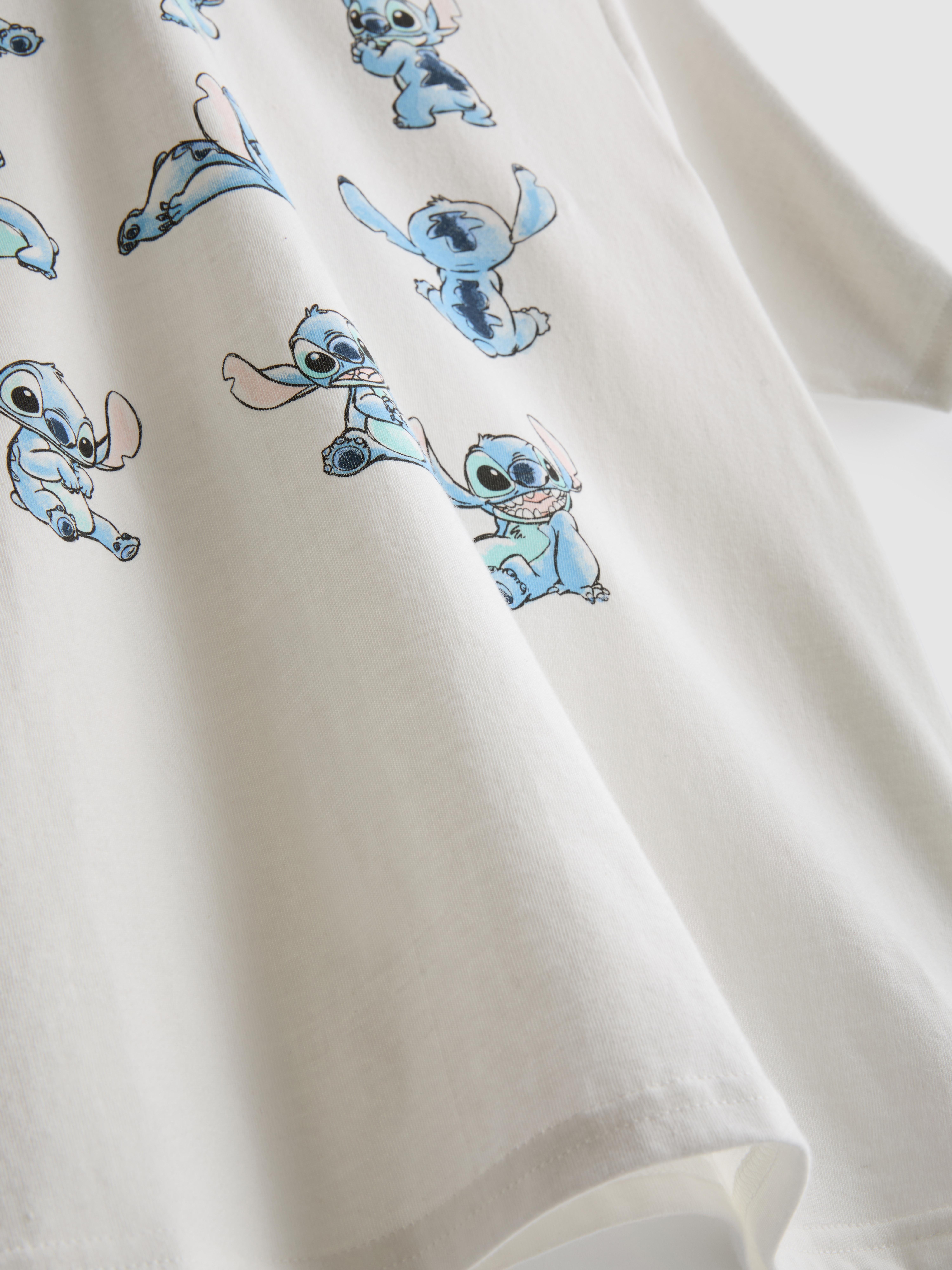 Women's Ivory Disney's Stitch T-shirt Pajamas