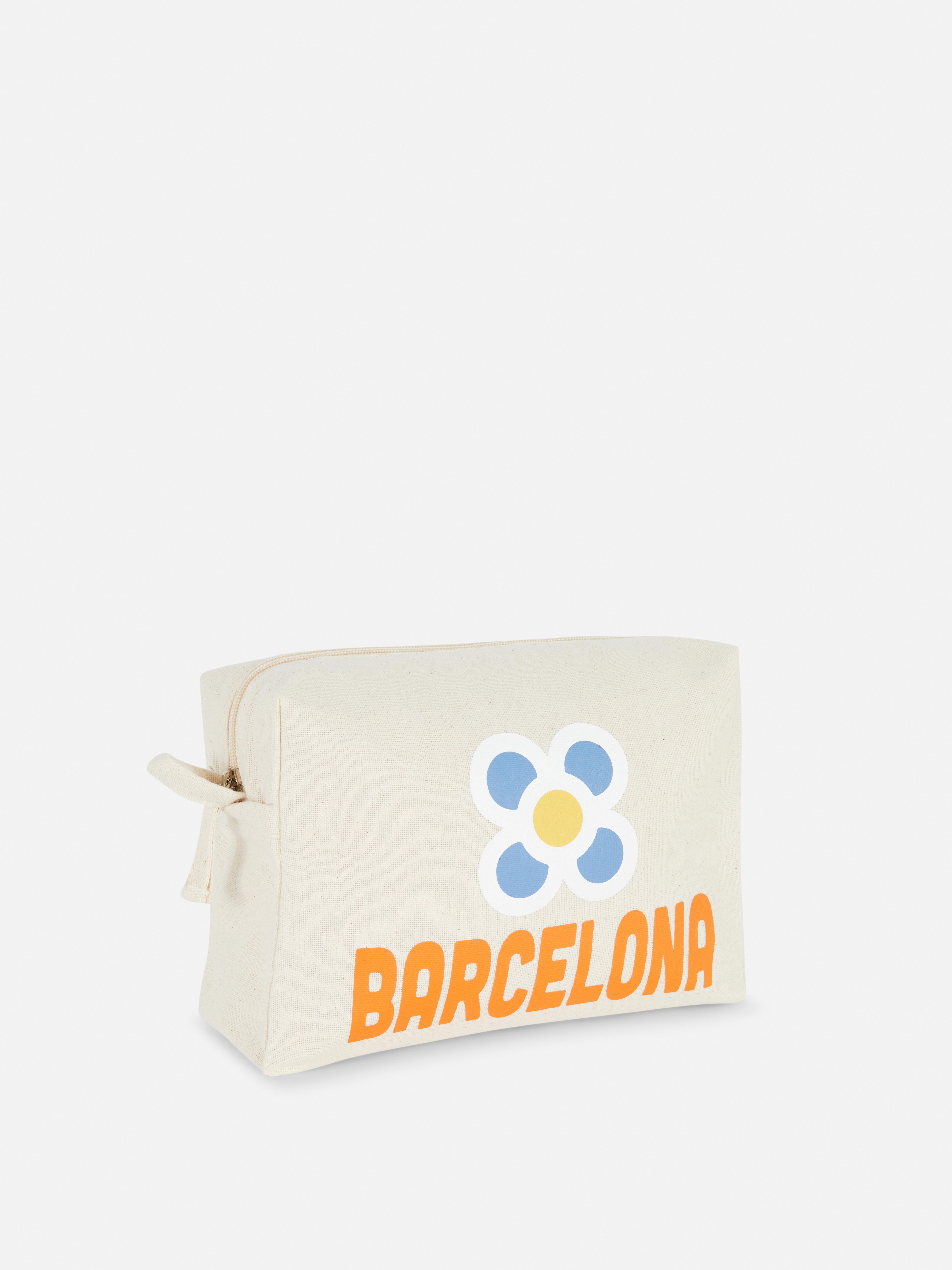 Neceser con estampado gráfico de ciudad