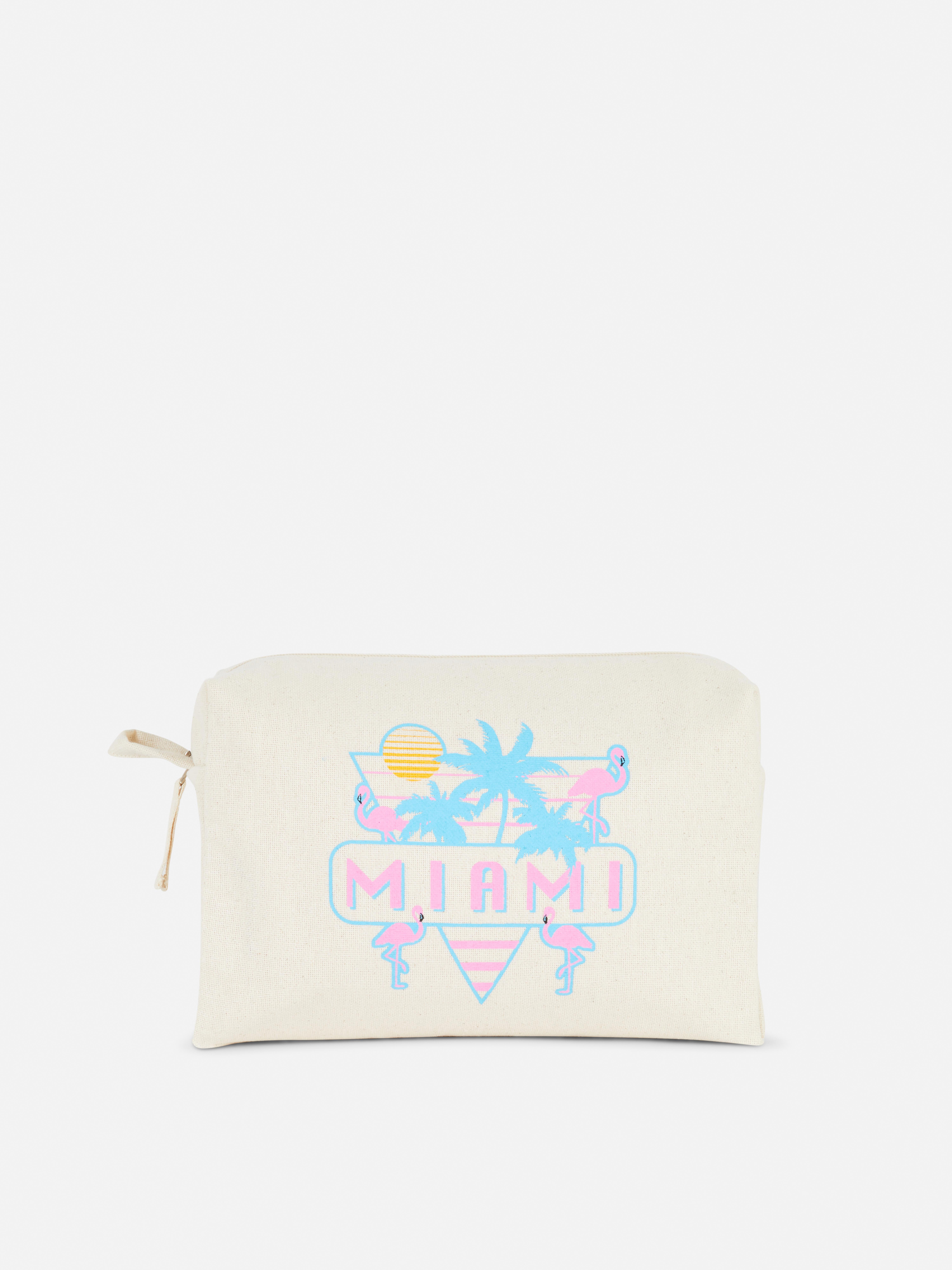 Graphic City Wash Bag Pink