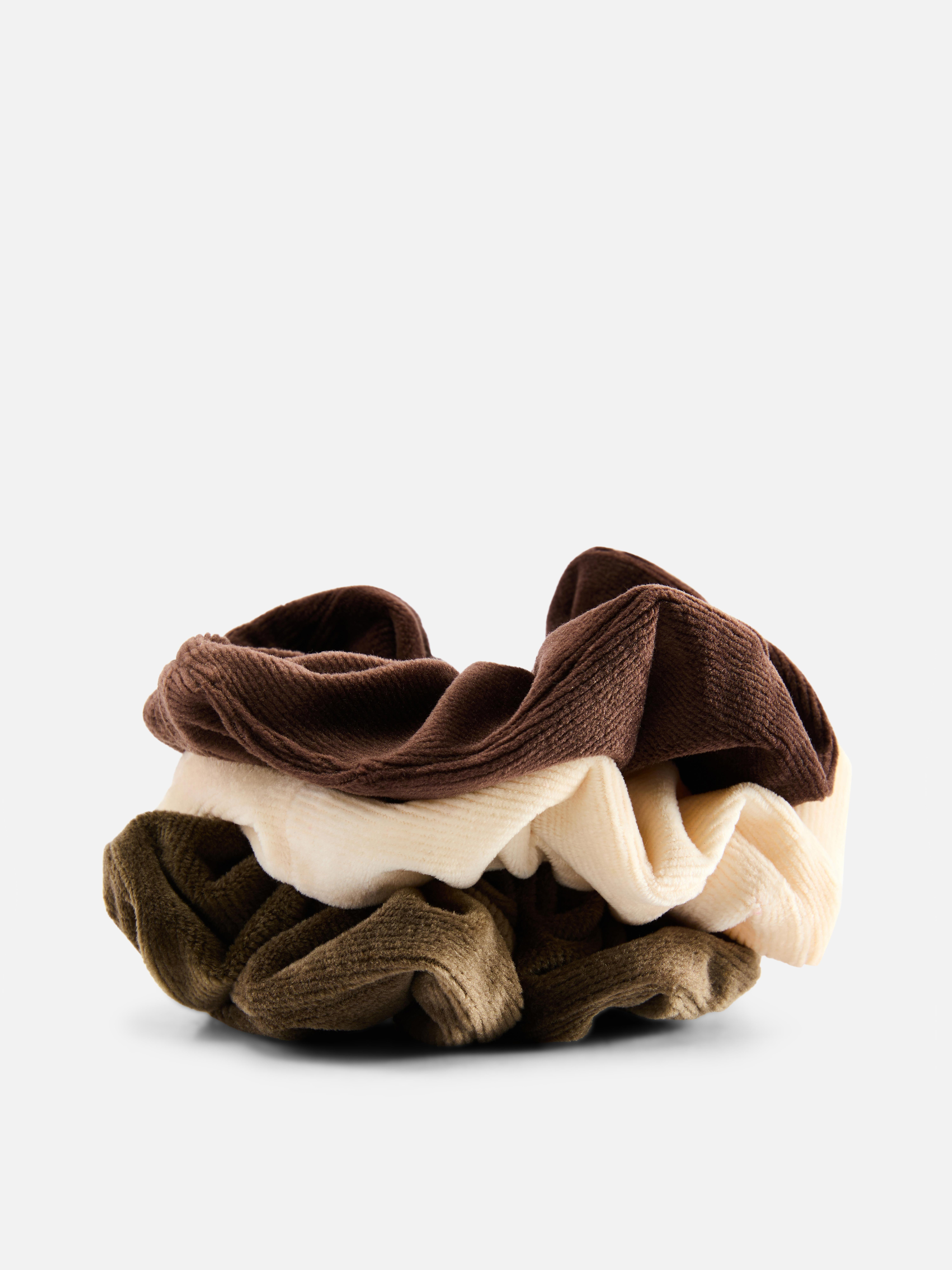 Confezione da 3 scrunchie in velluto a coste