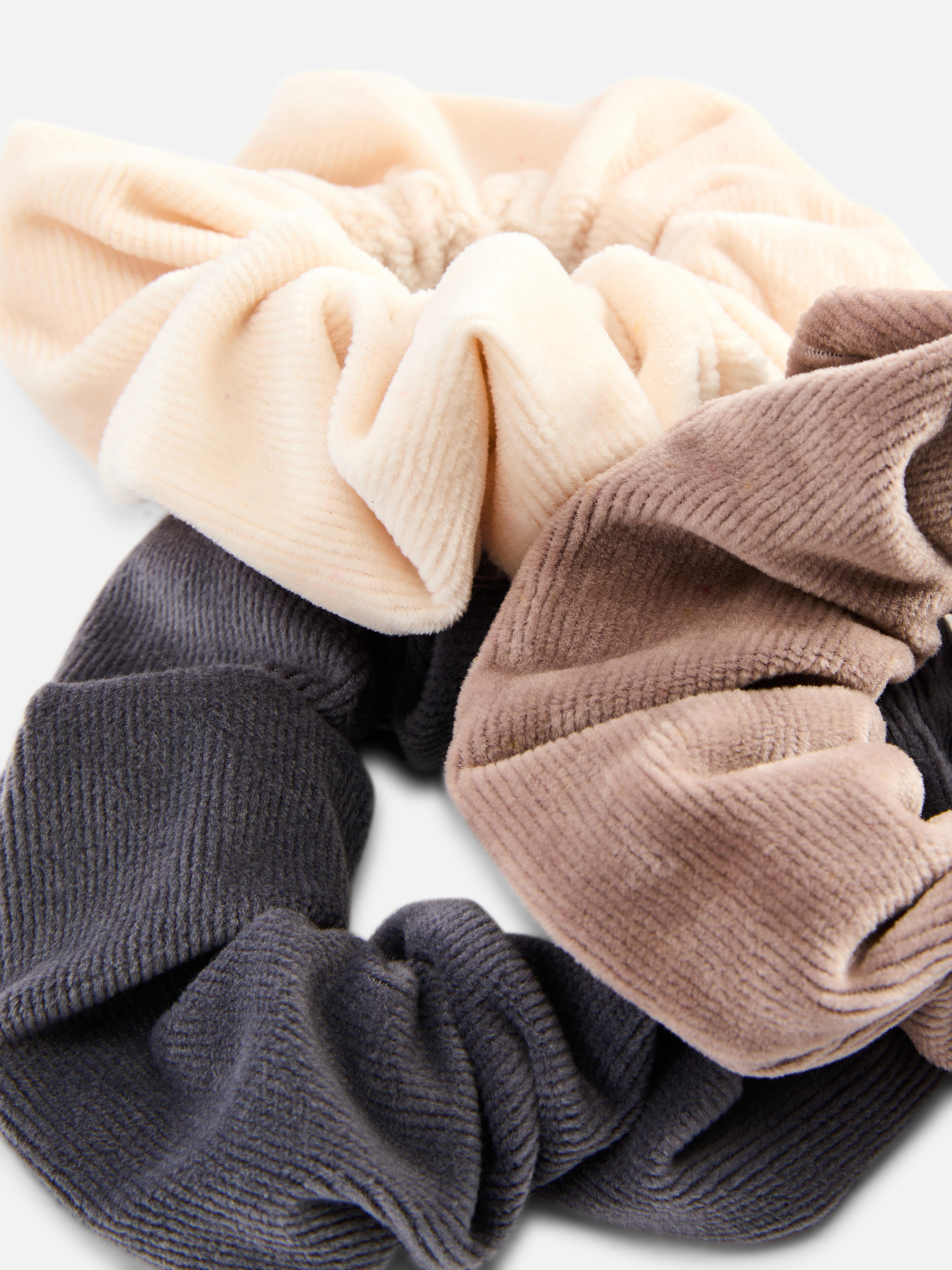 3pk Corduroy Hair Scrunchie