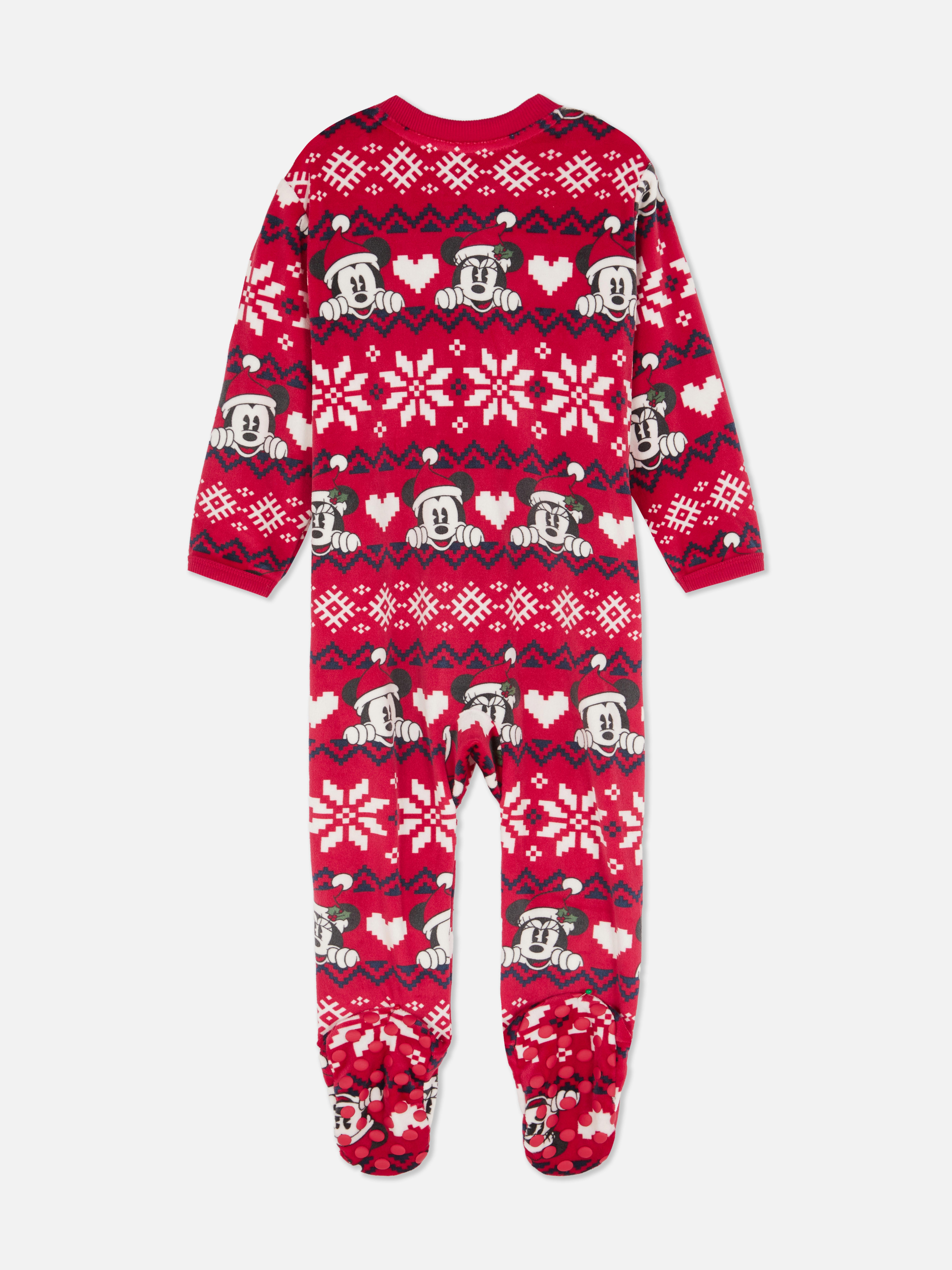 6-36mths | Baby Disney’s Mickey Mouse Fair Isle Family Christmas Sleepsuit