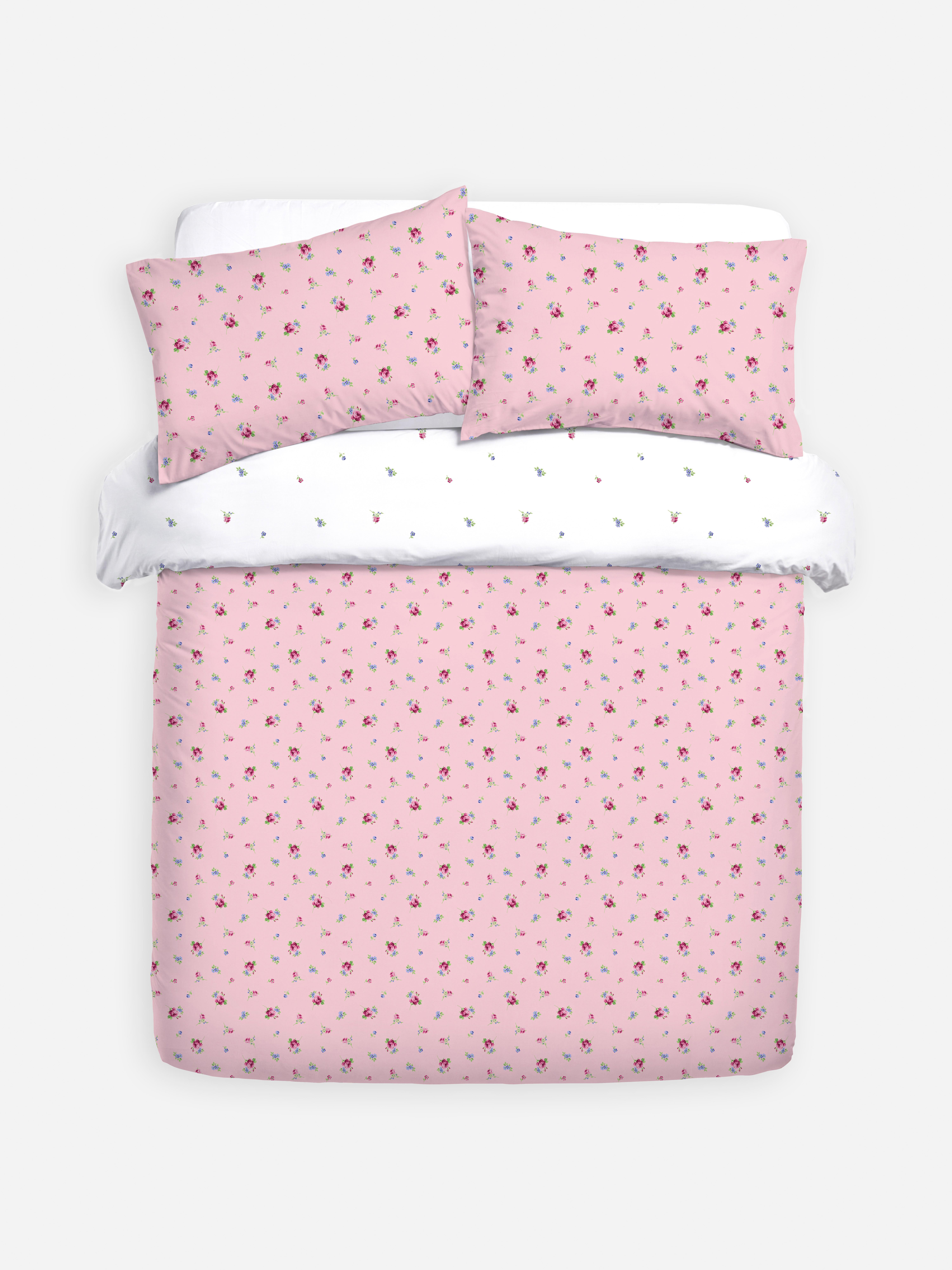 Set de funda nórdica doble con rosas