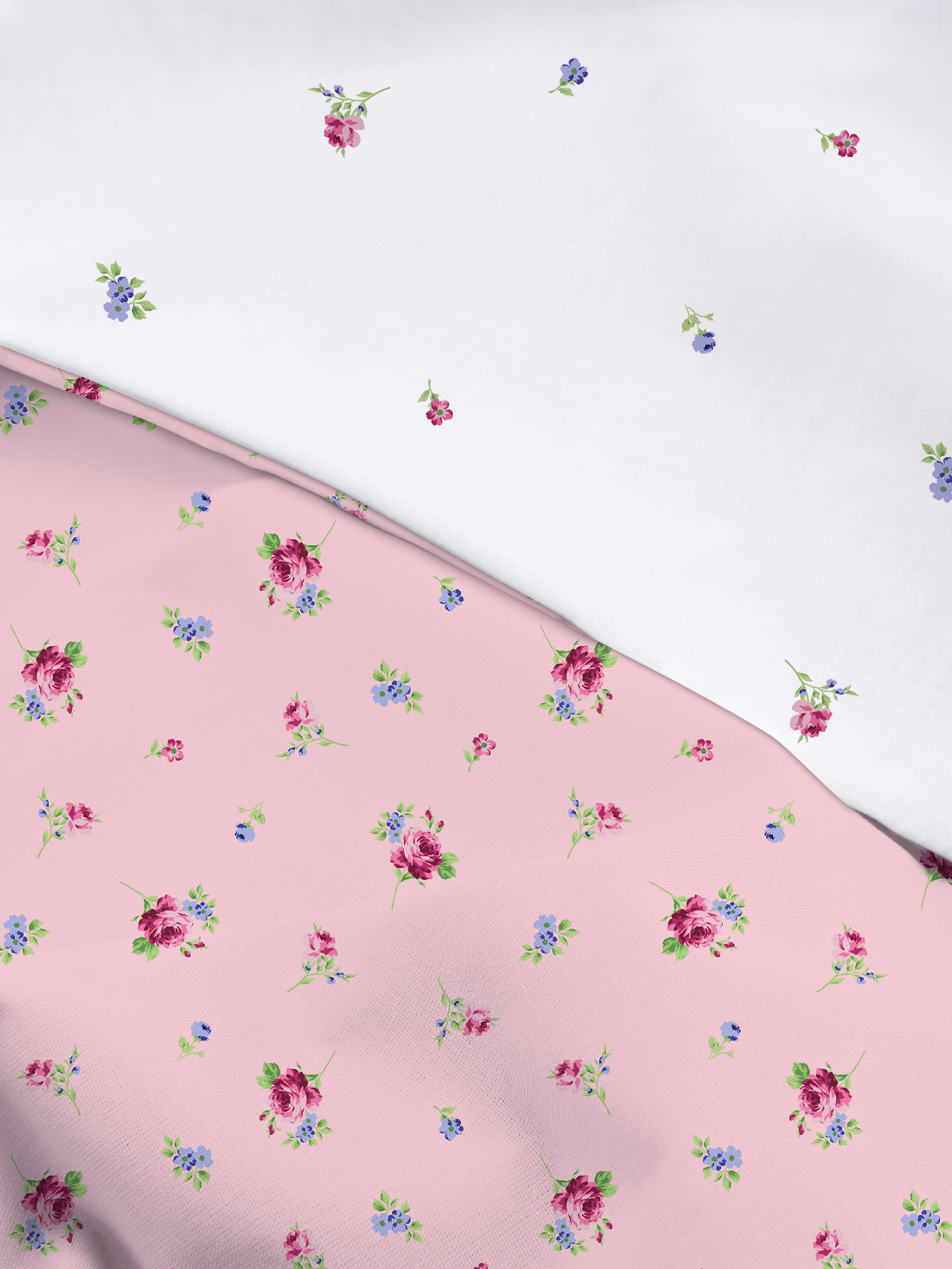 Set de funda nórdica doble con rosas