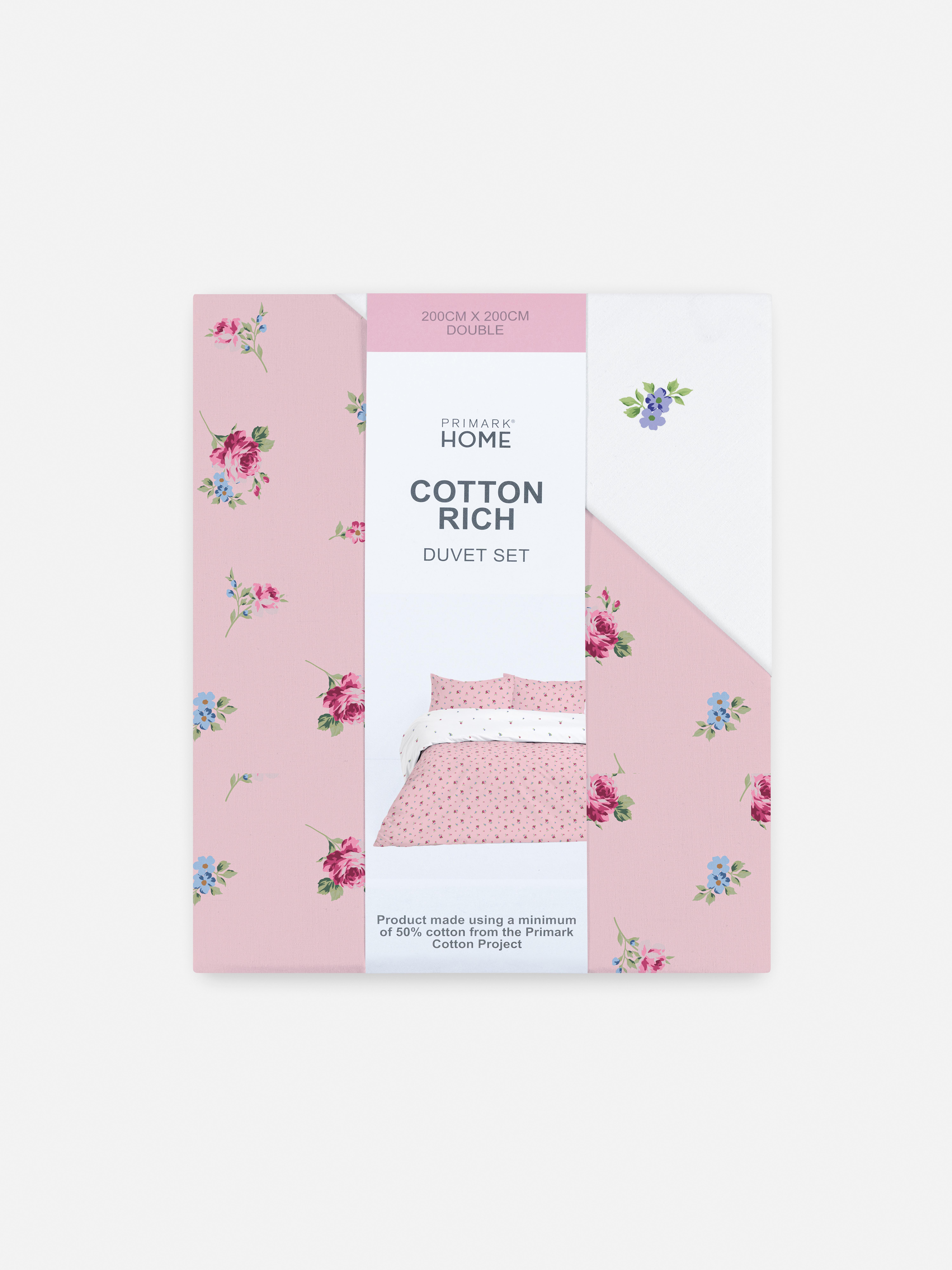 Set de funda nórdica doble con rosas