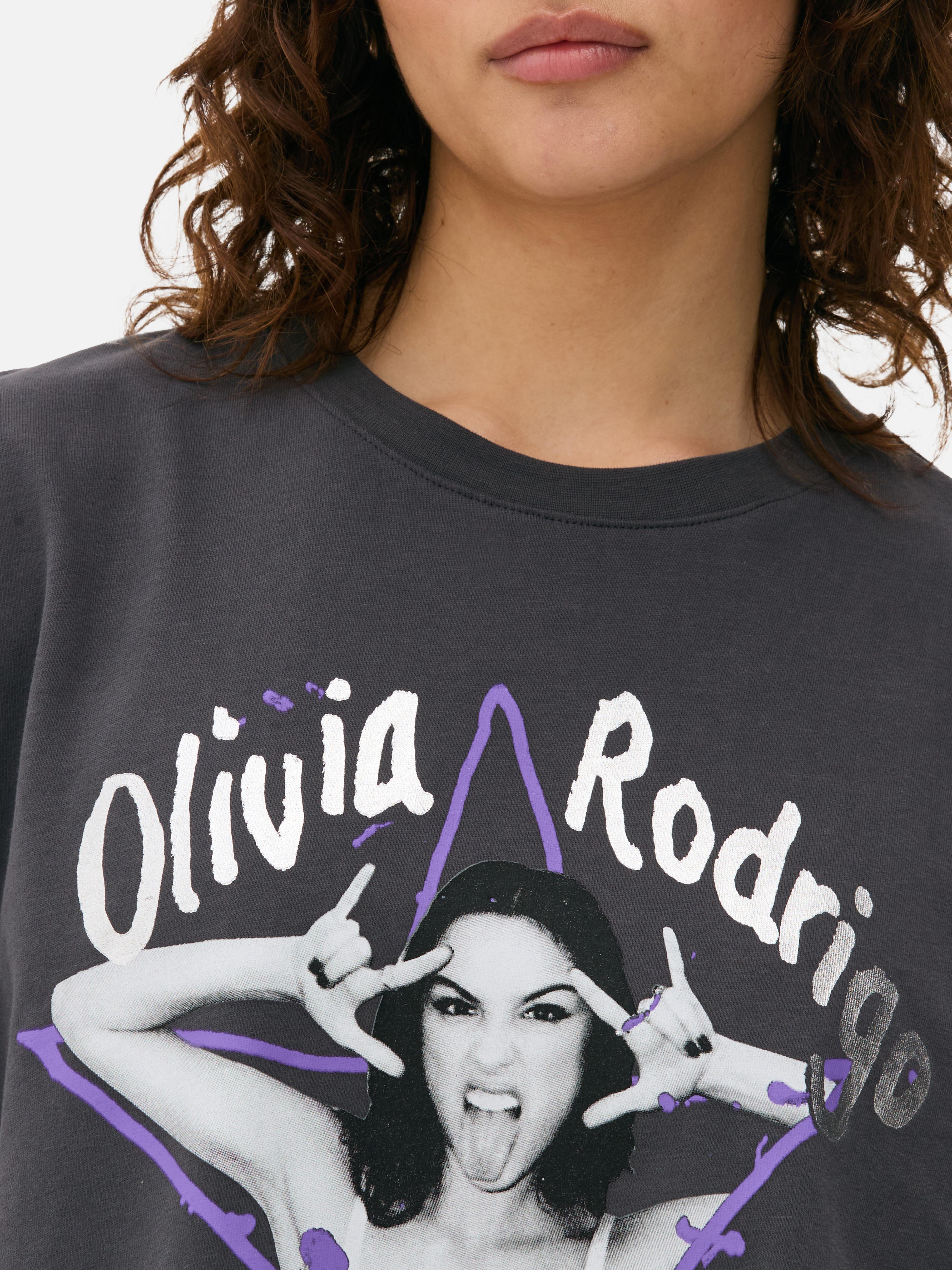 „Olivia Rodrigo“ T-Shirt mit Stern-Print
