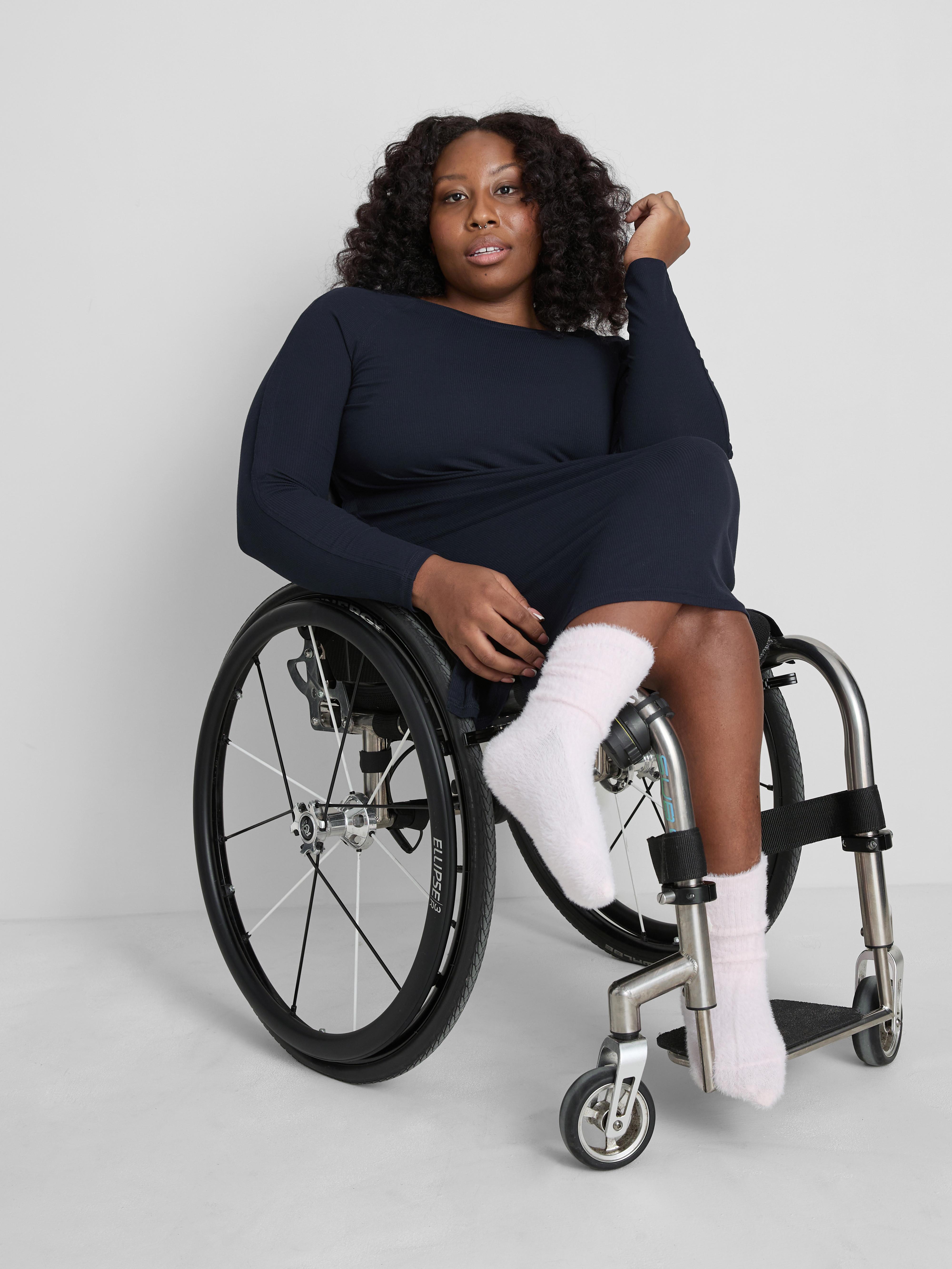 Adaptive Ribbed Night Dress