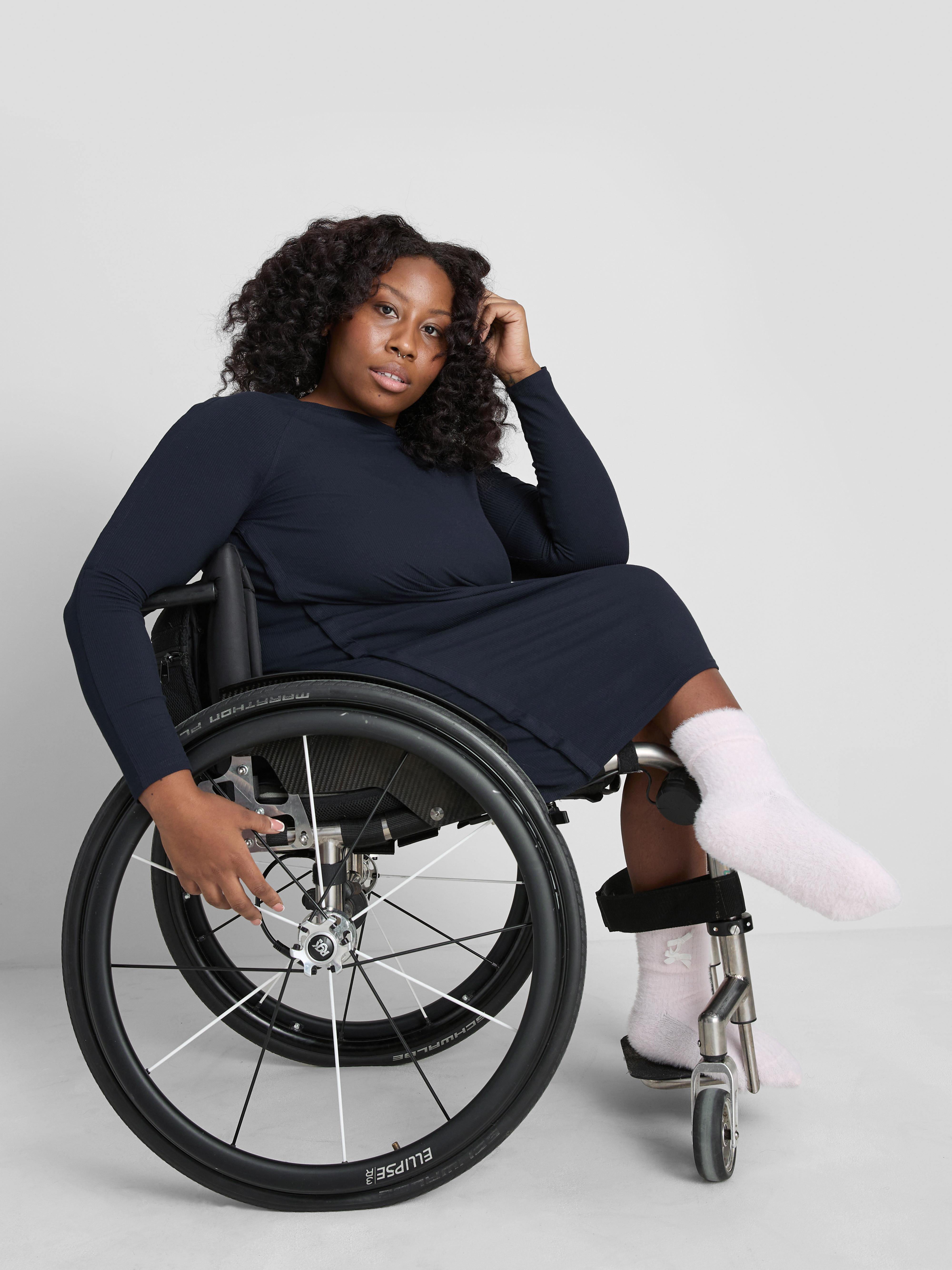 Adaptive Ribbed Night Dress