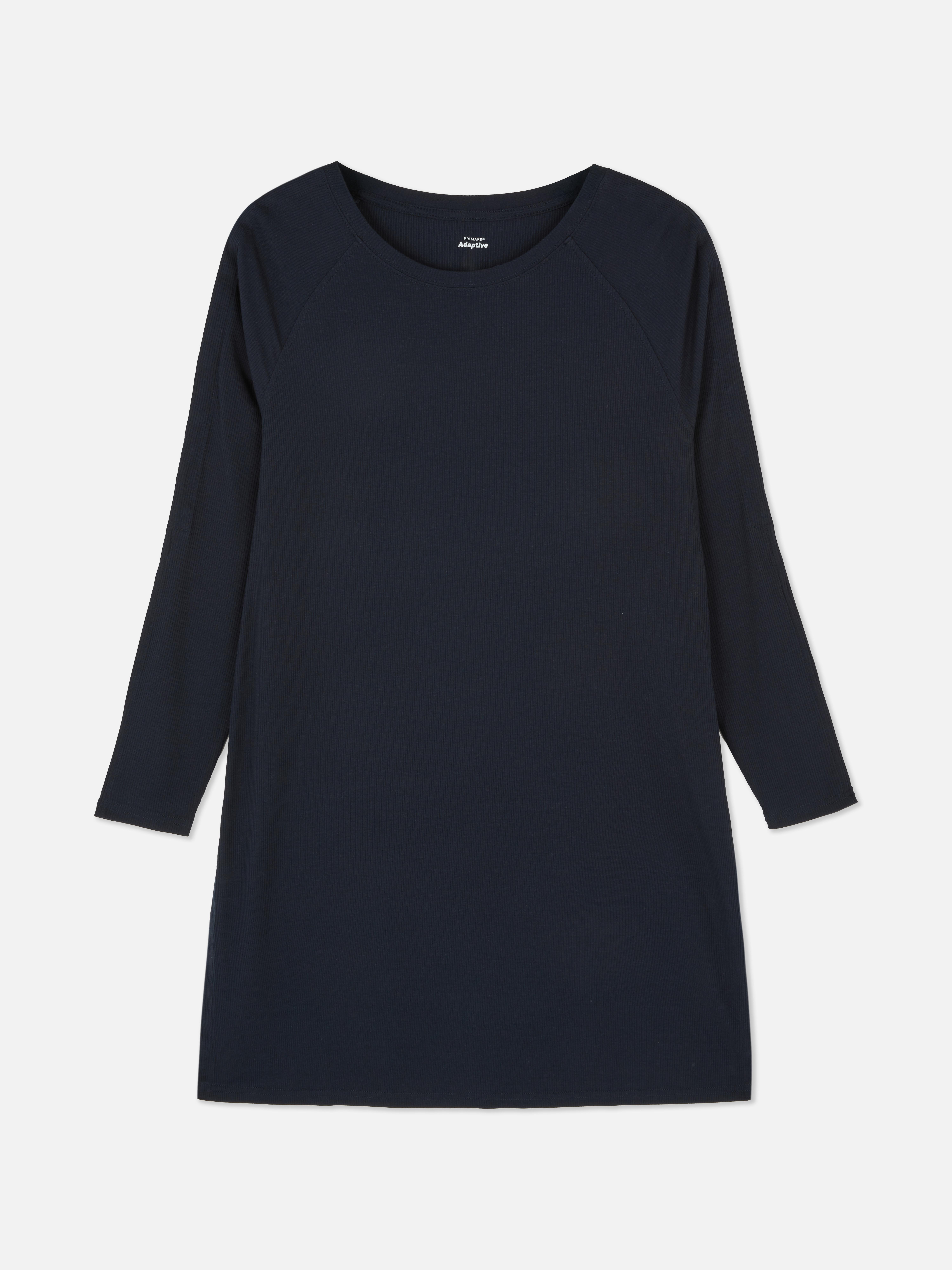 Adaptive Ribbed Night Dress