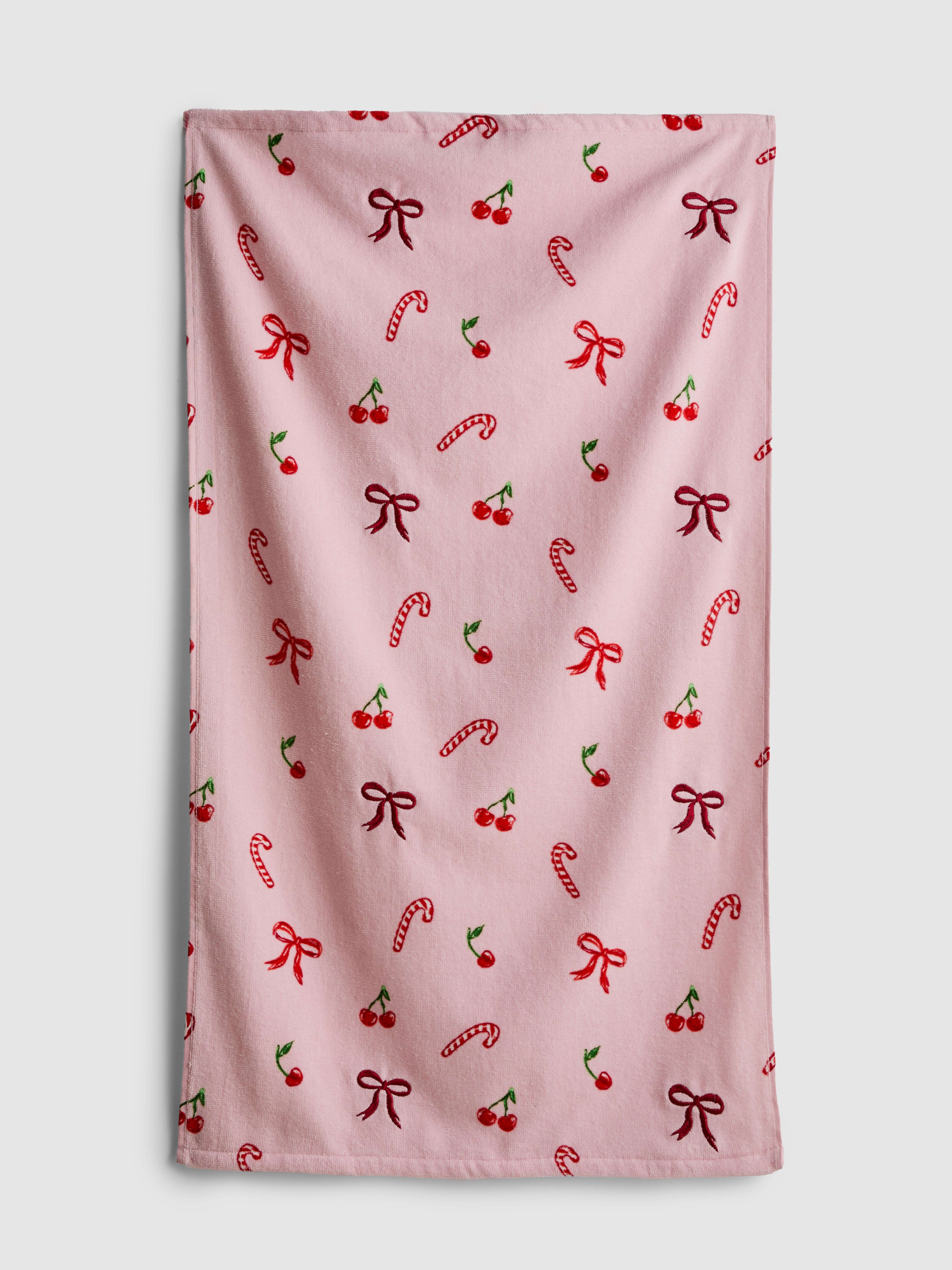 Asciugamano natalizio ricamato