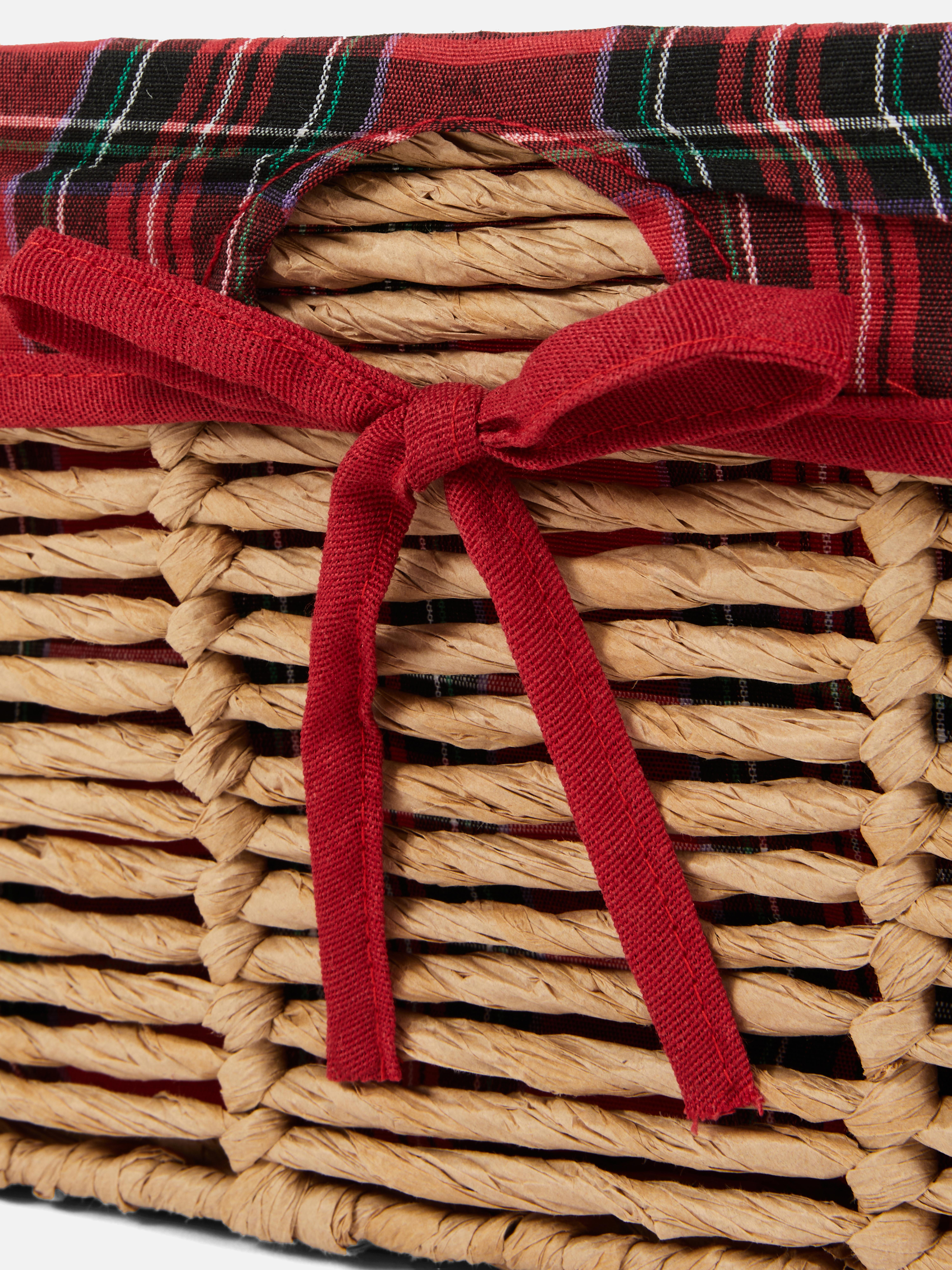 Tartan Storage Basket