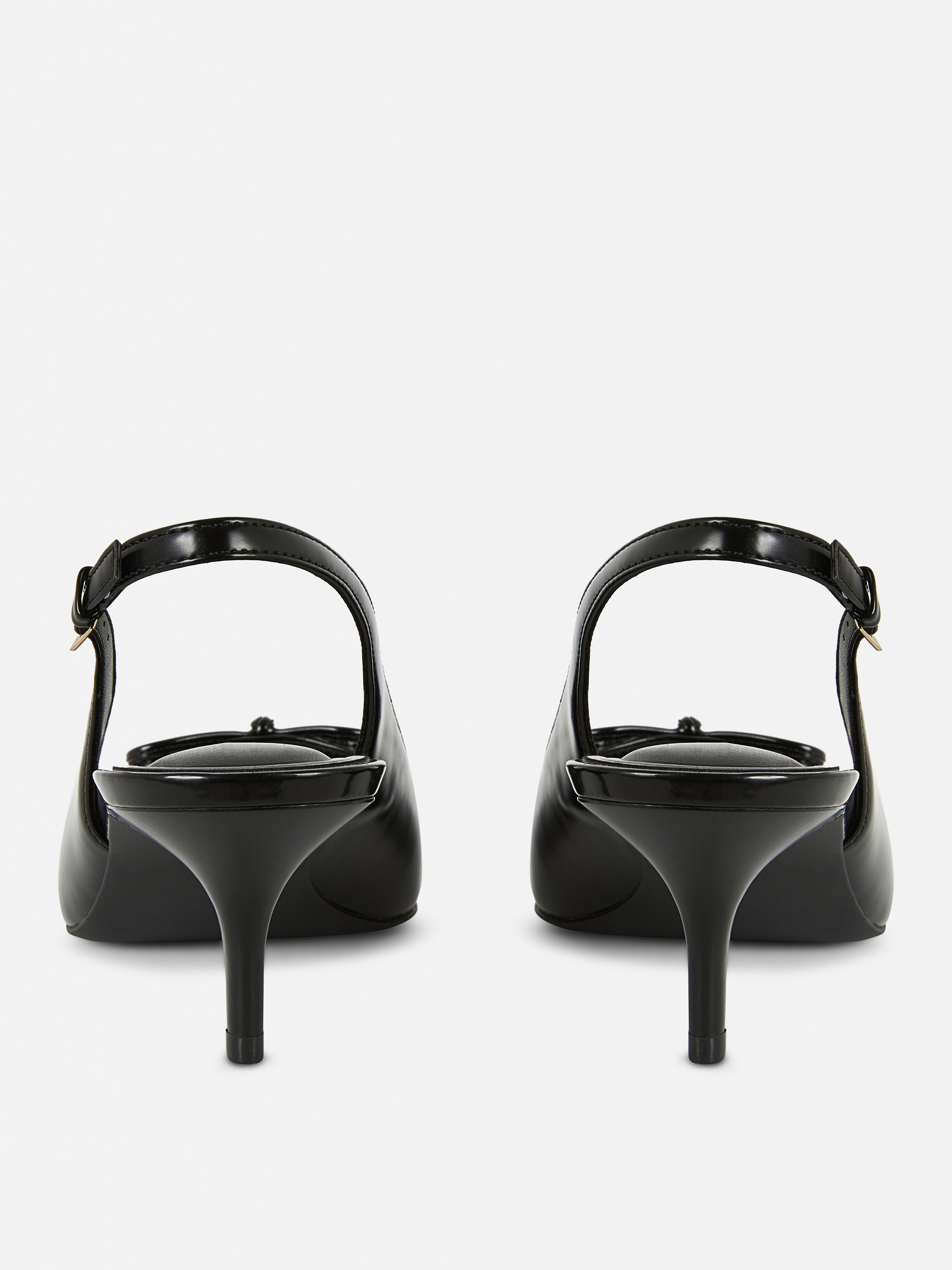 Slingbacks mit Kitten-Heels und Schleife