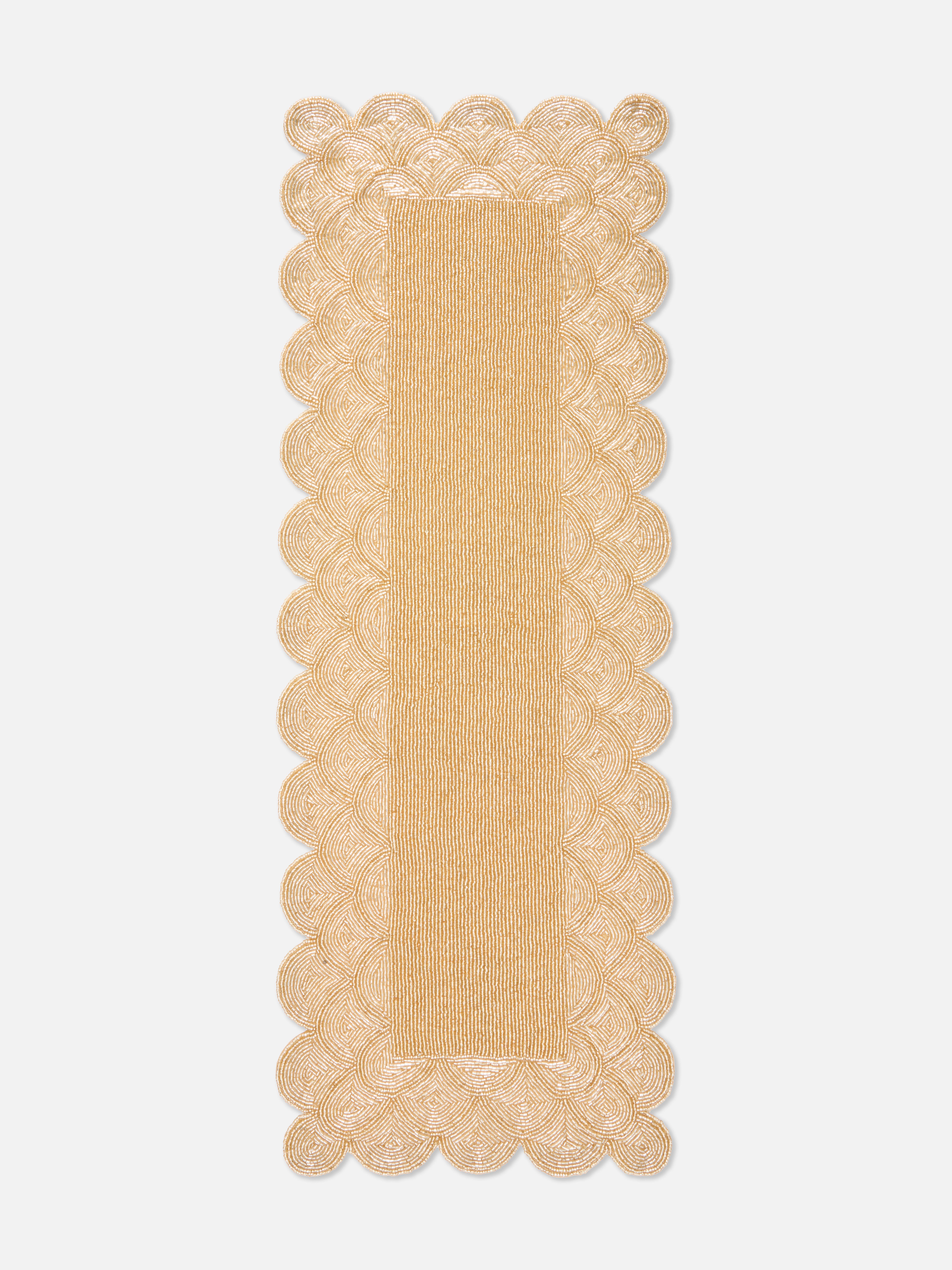 The Edit Beaded Table Runner