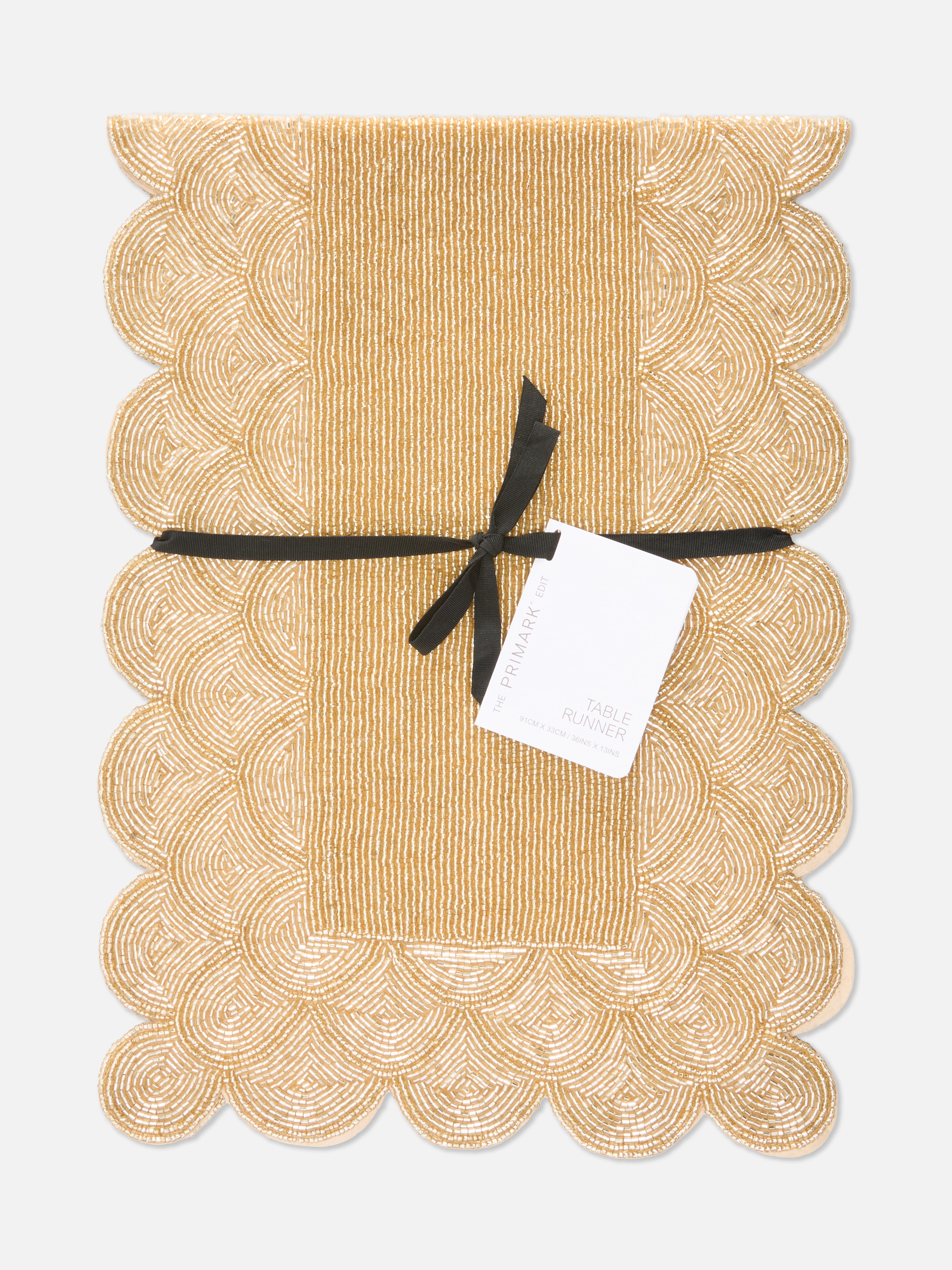 The Edit Beaded Table Runner
