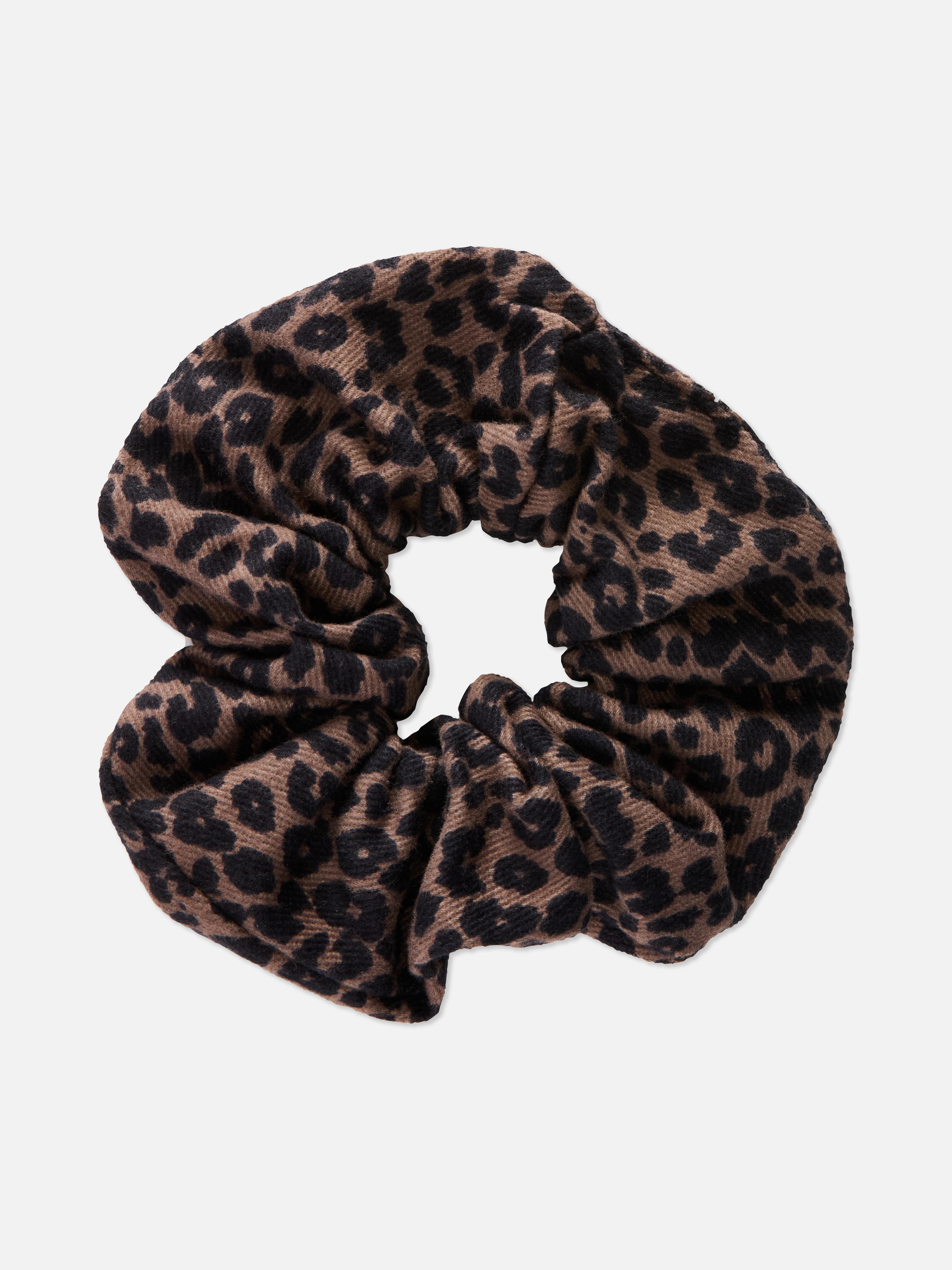 Leopard Pattern Hair Scrunchie