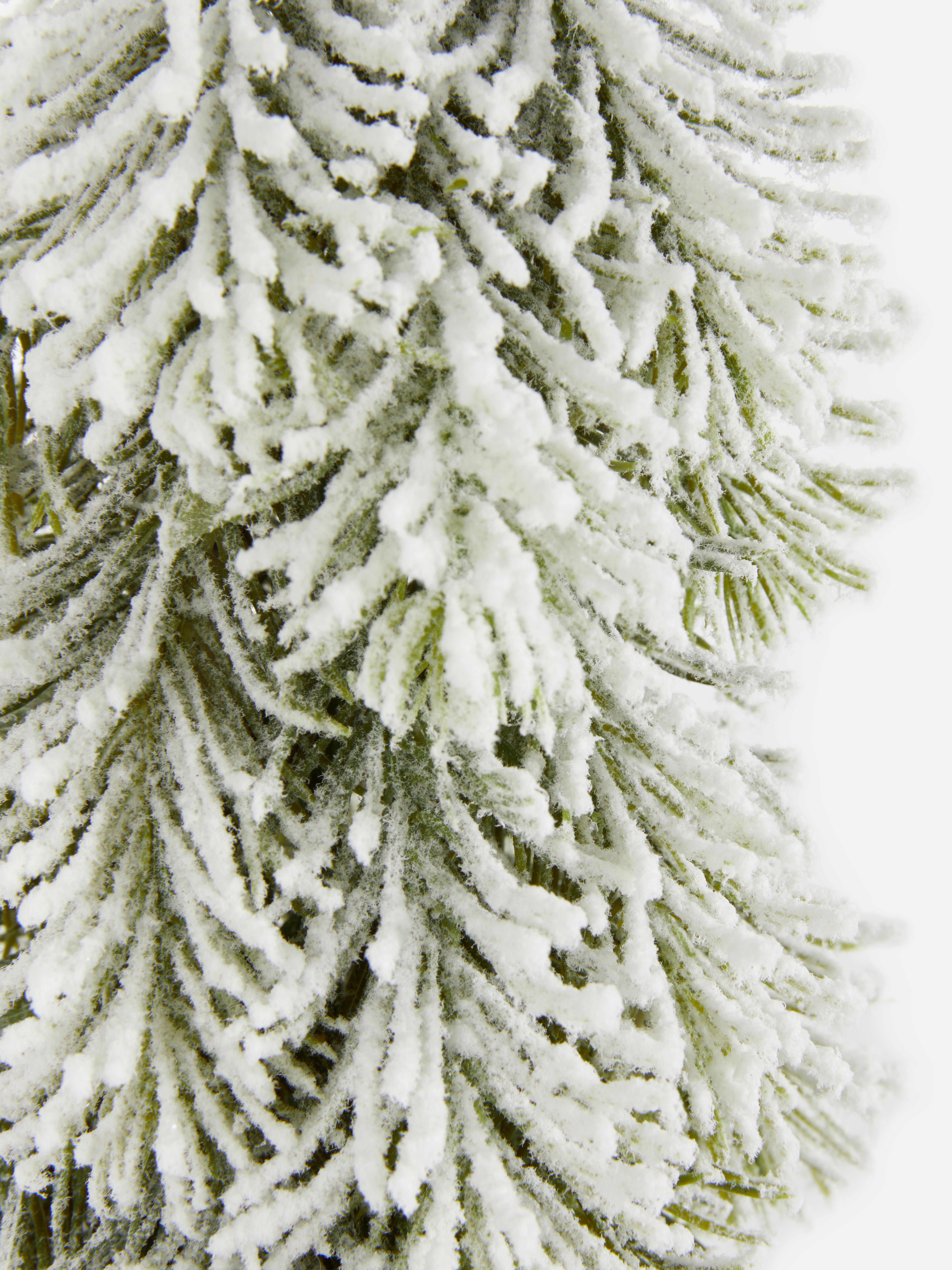 Flocked Faux Christmas Tree