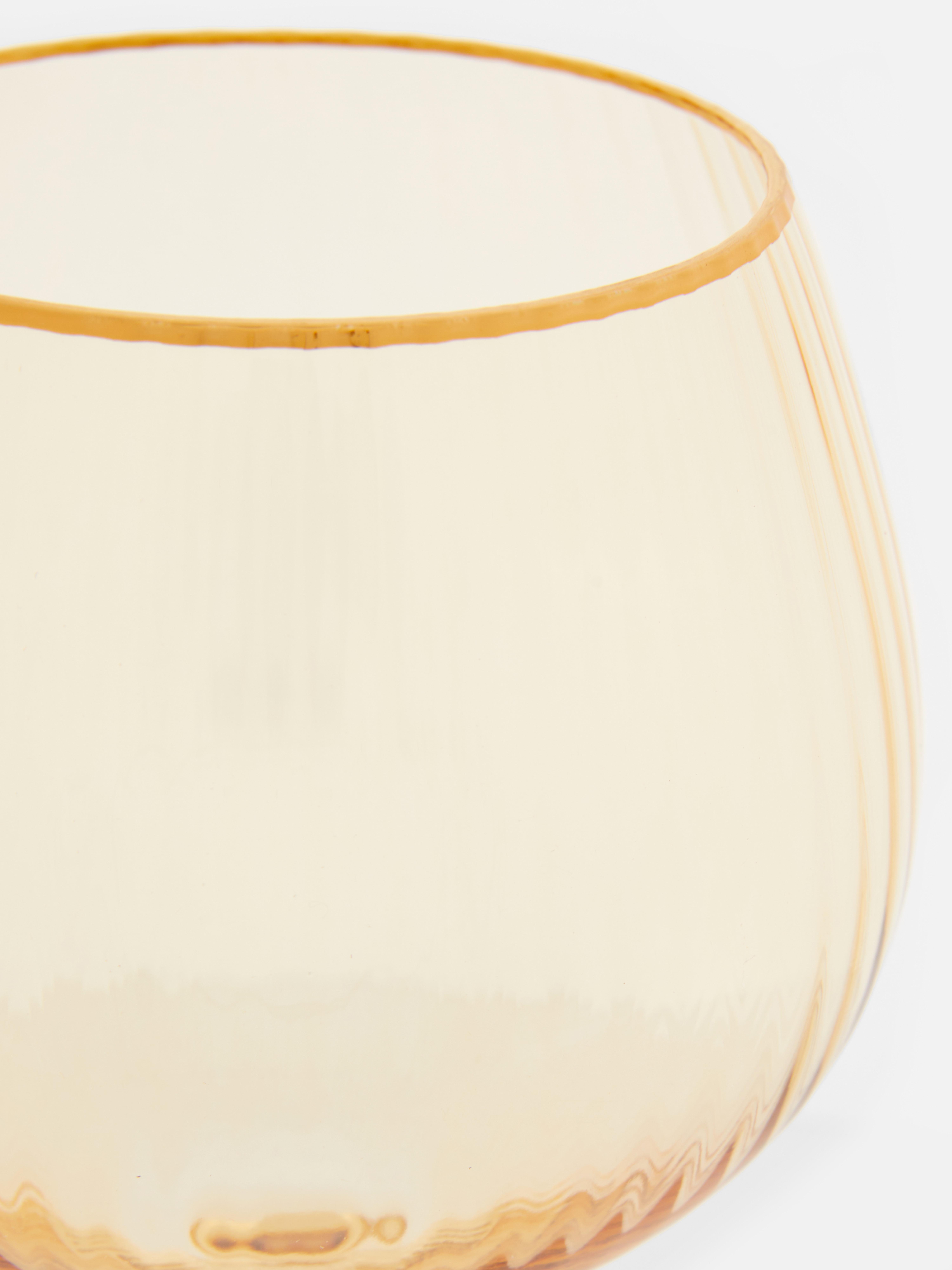 Ribbed Wine Glass