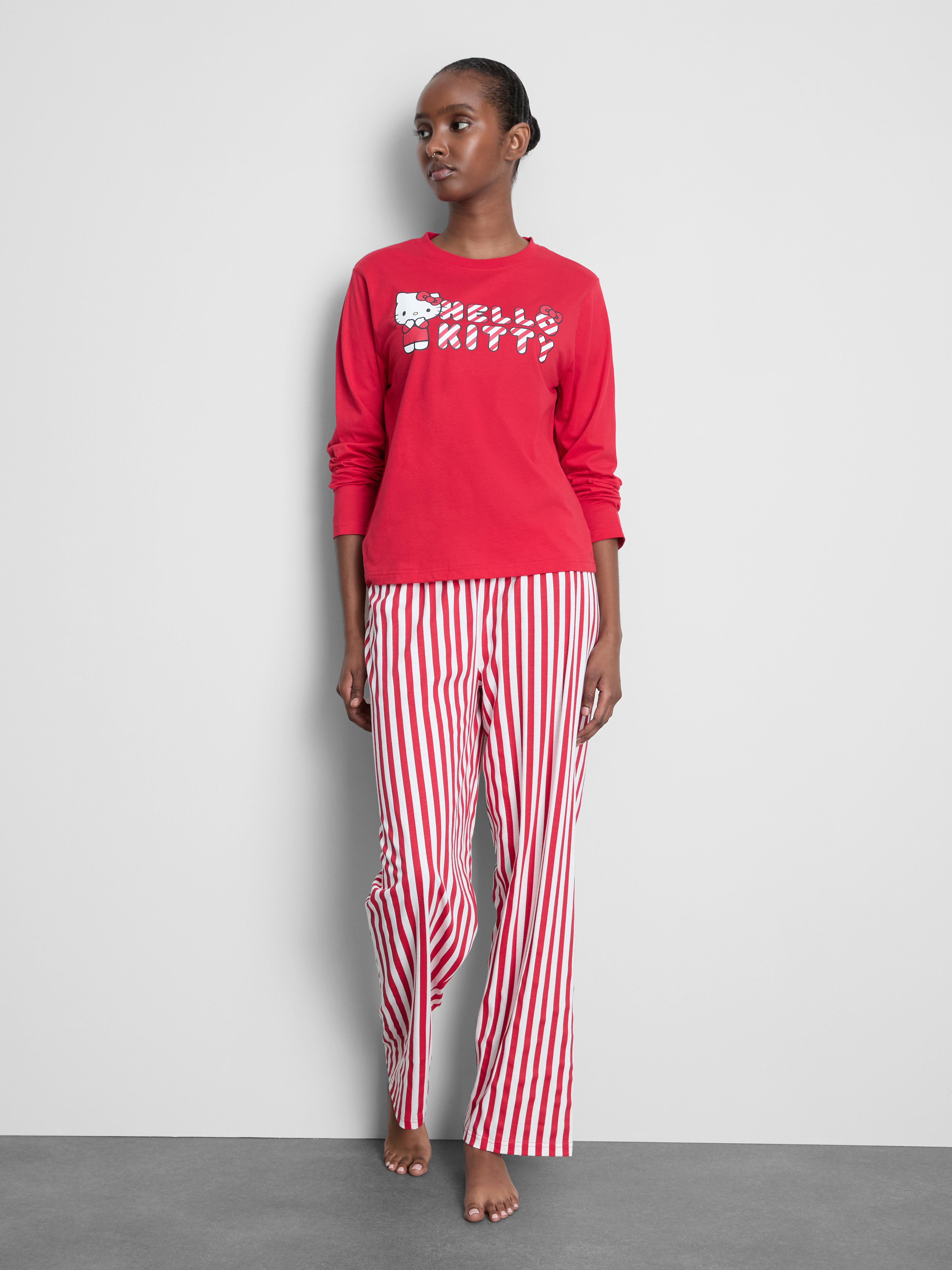 Hello Kitty Striped Pyjama Set