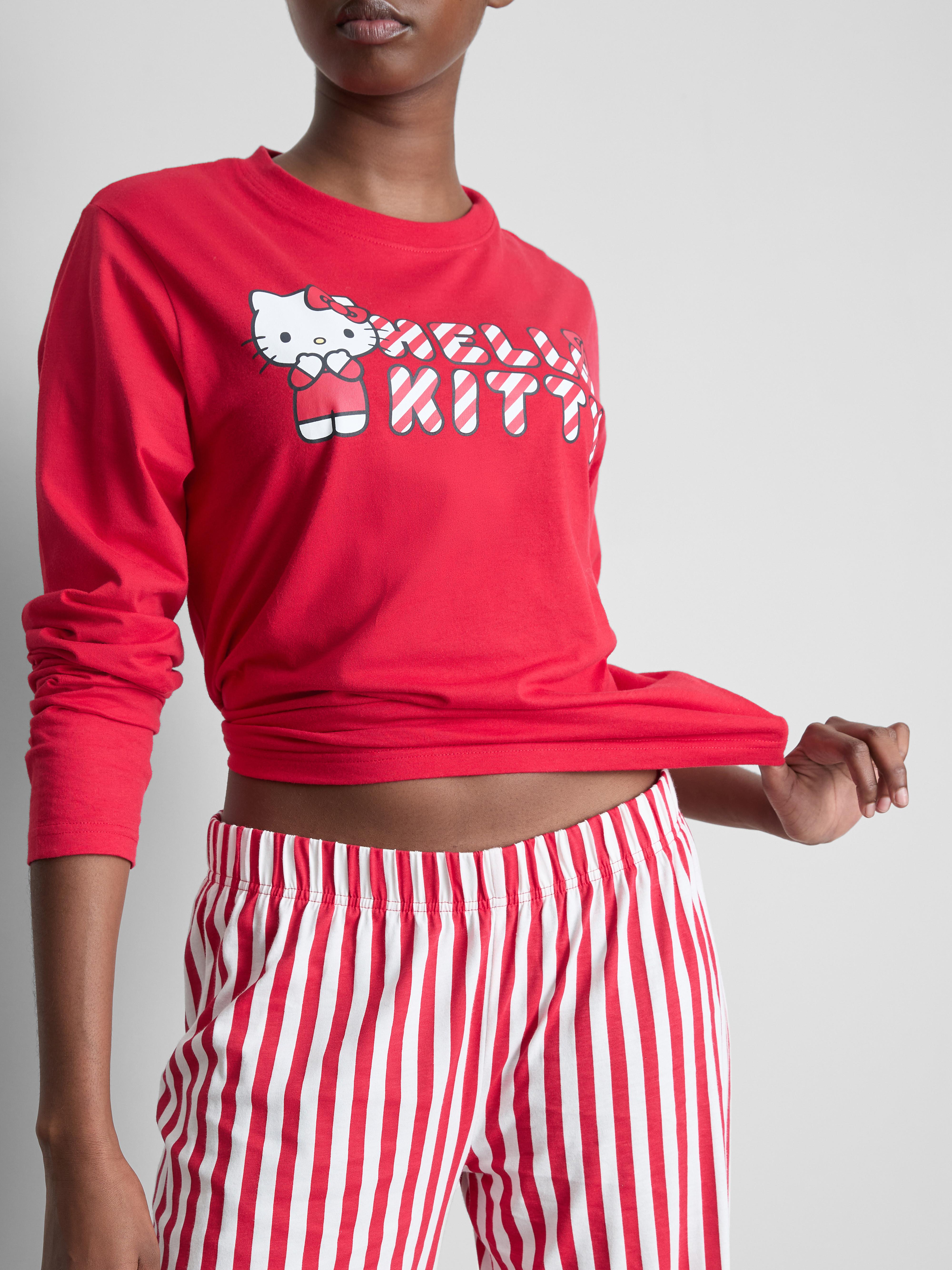 Hello Kitty Striped Pyjama Set