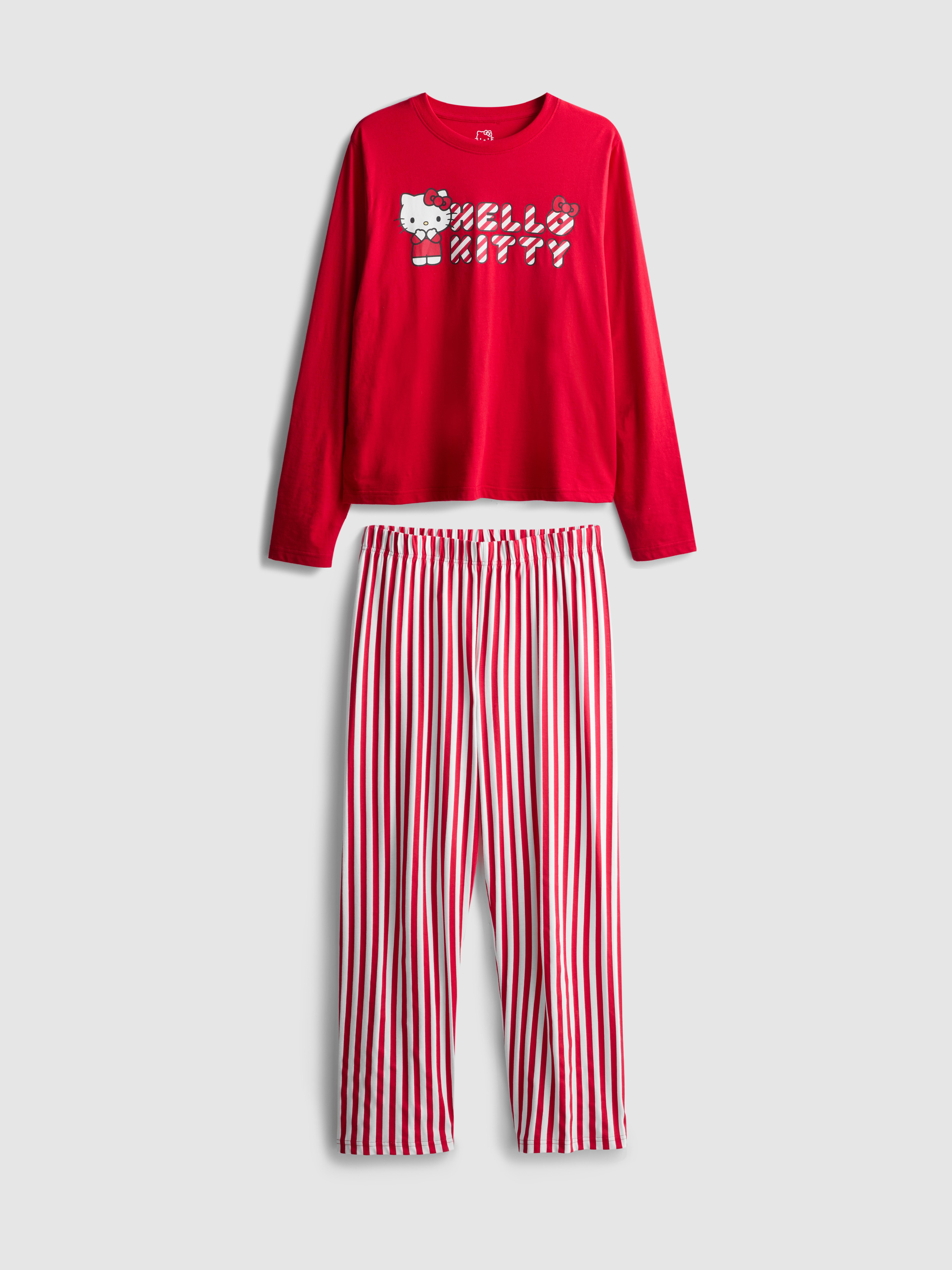 Hello Kitty Striped Pyjama Set