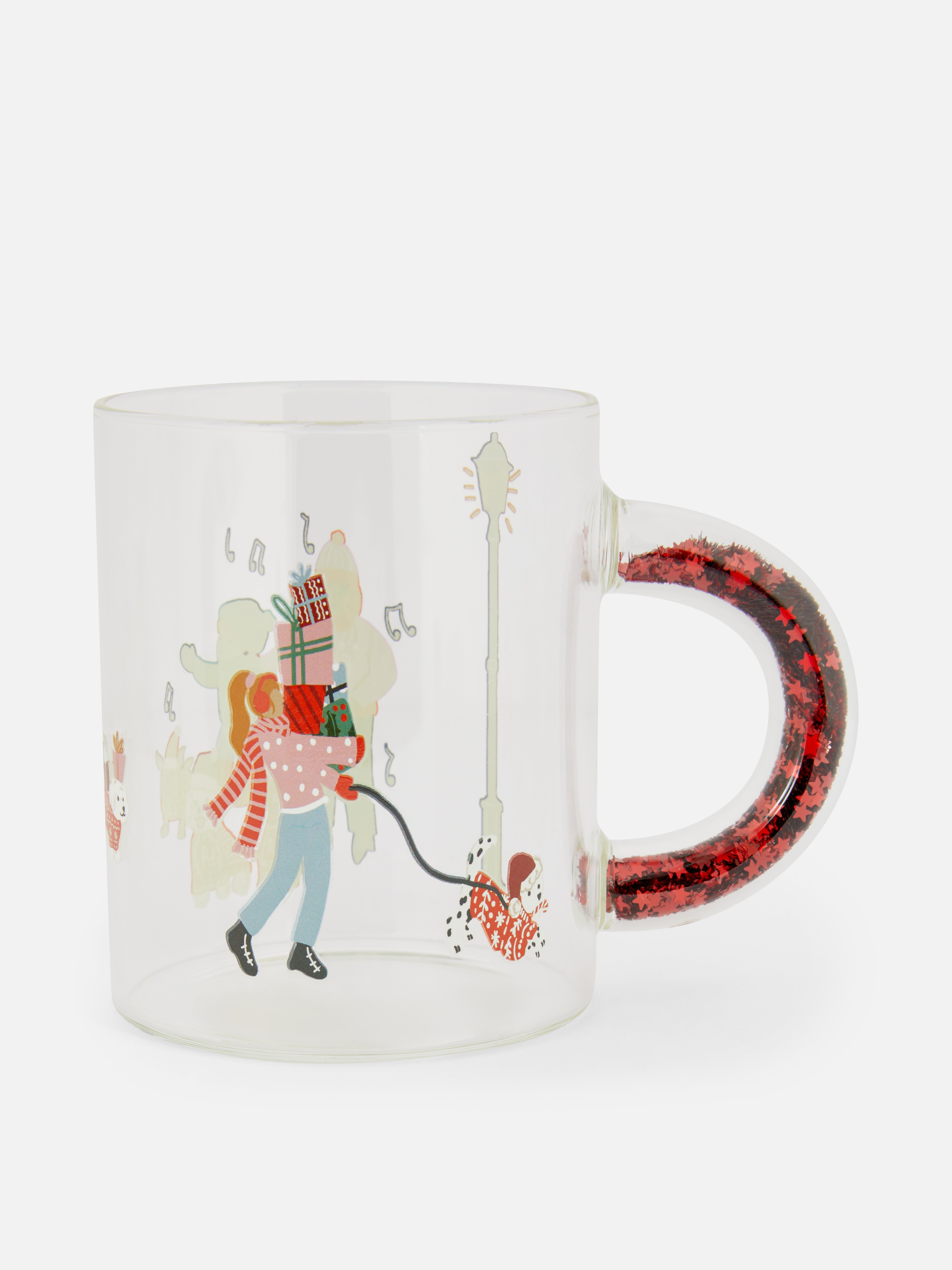 Christmas Scene Glass Mug