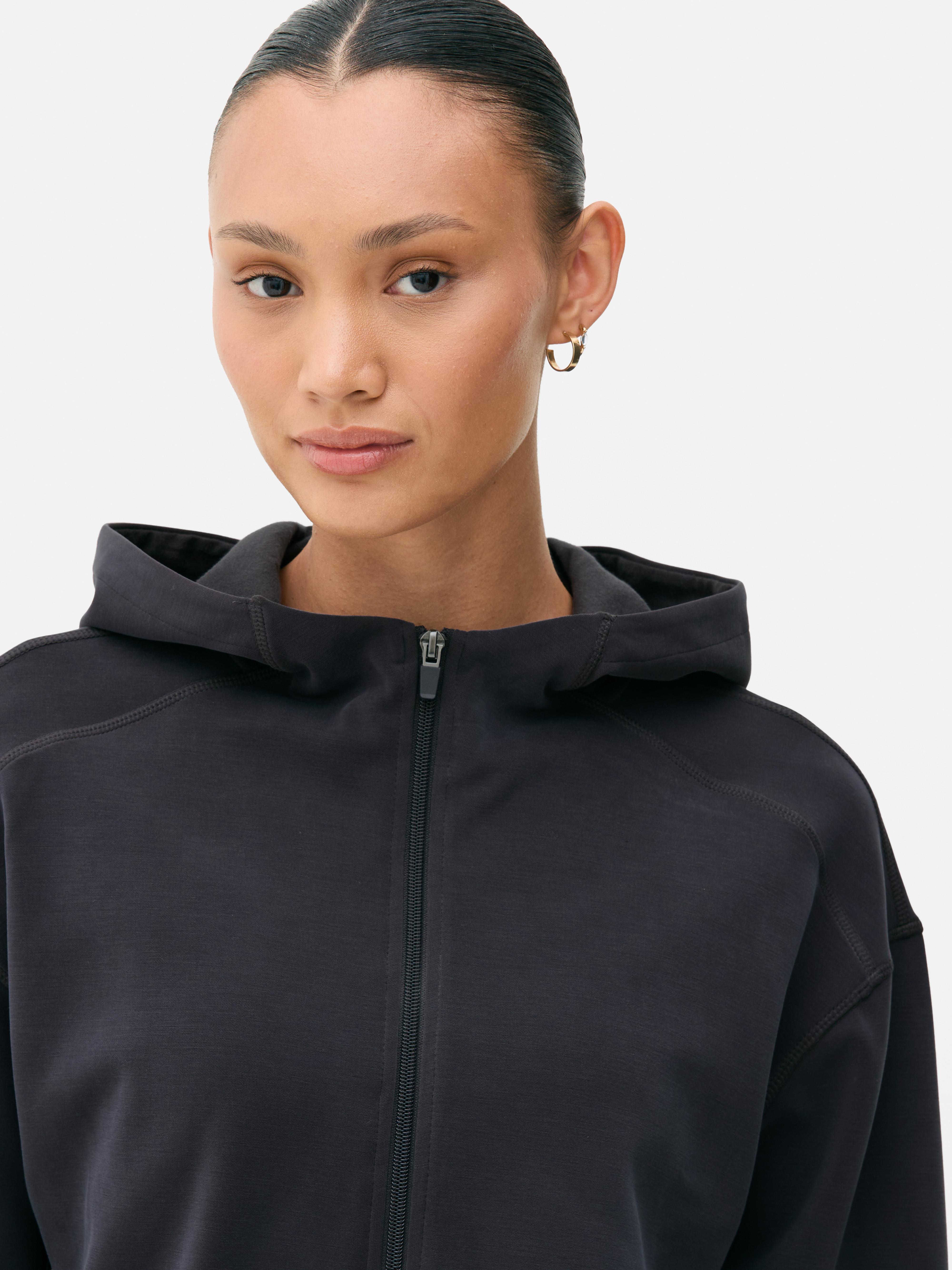 Felpa con cappuccio e zip