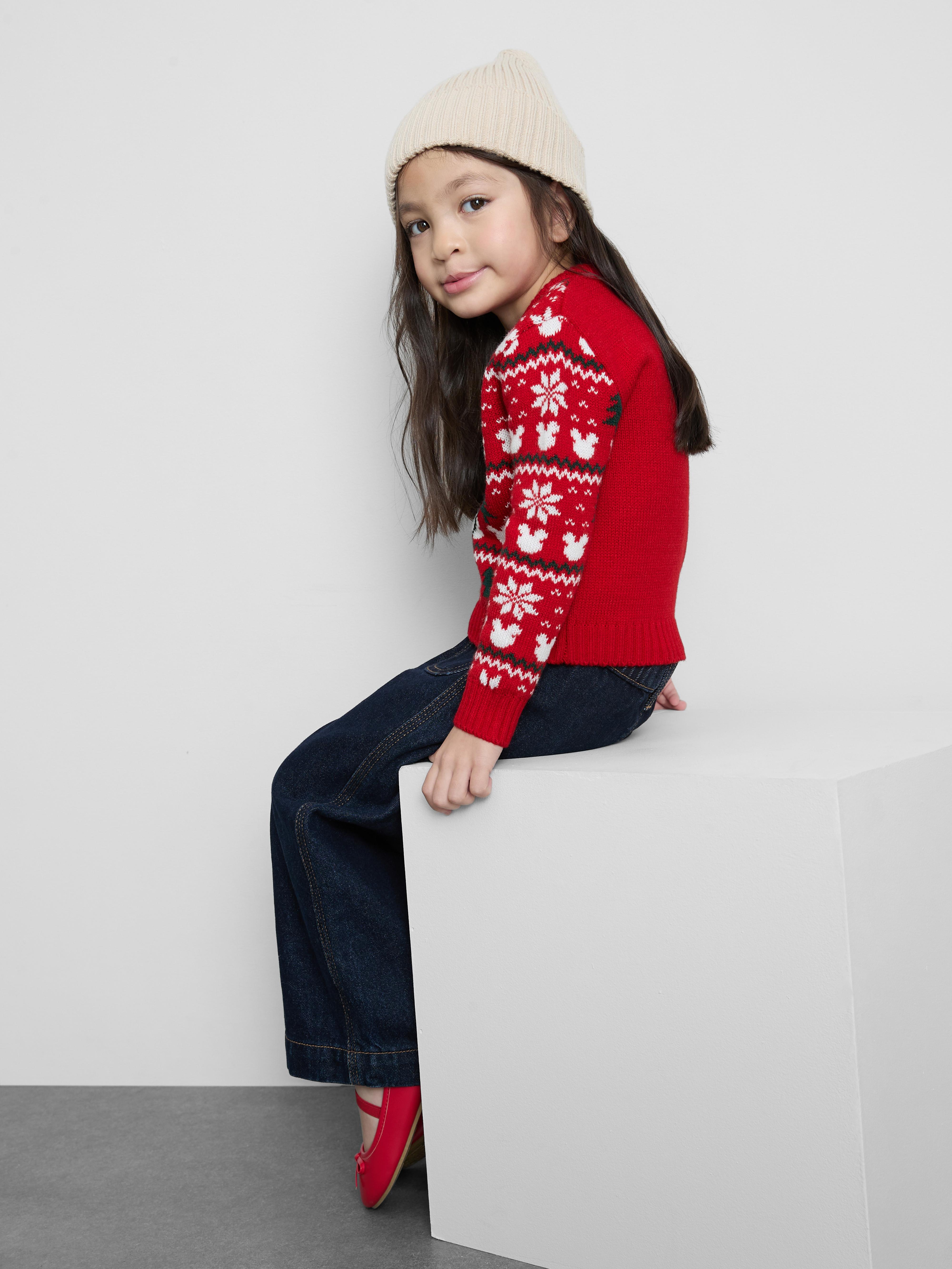 1,5–8 let | Dětský vánoční svetr Disney Minnie Mouse fair isle