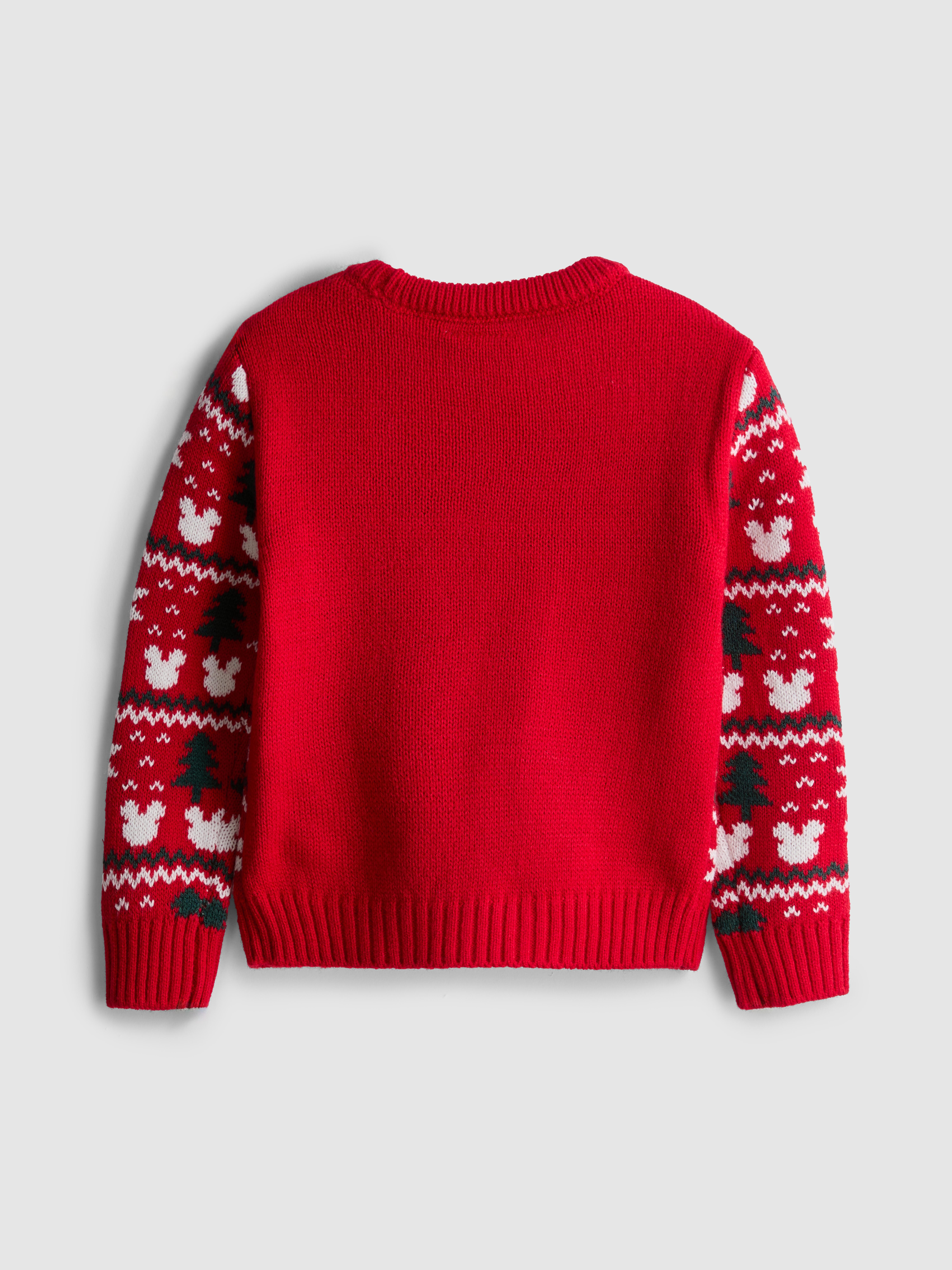 1.5-8yrs | Kid's Disney's Minnie Mouse Fair Isle Family Christmas Jumper