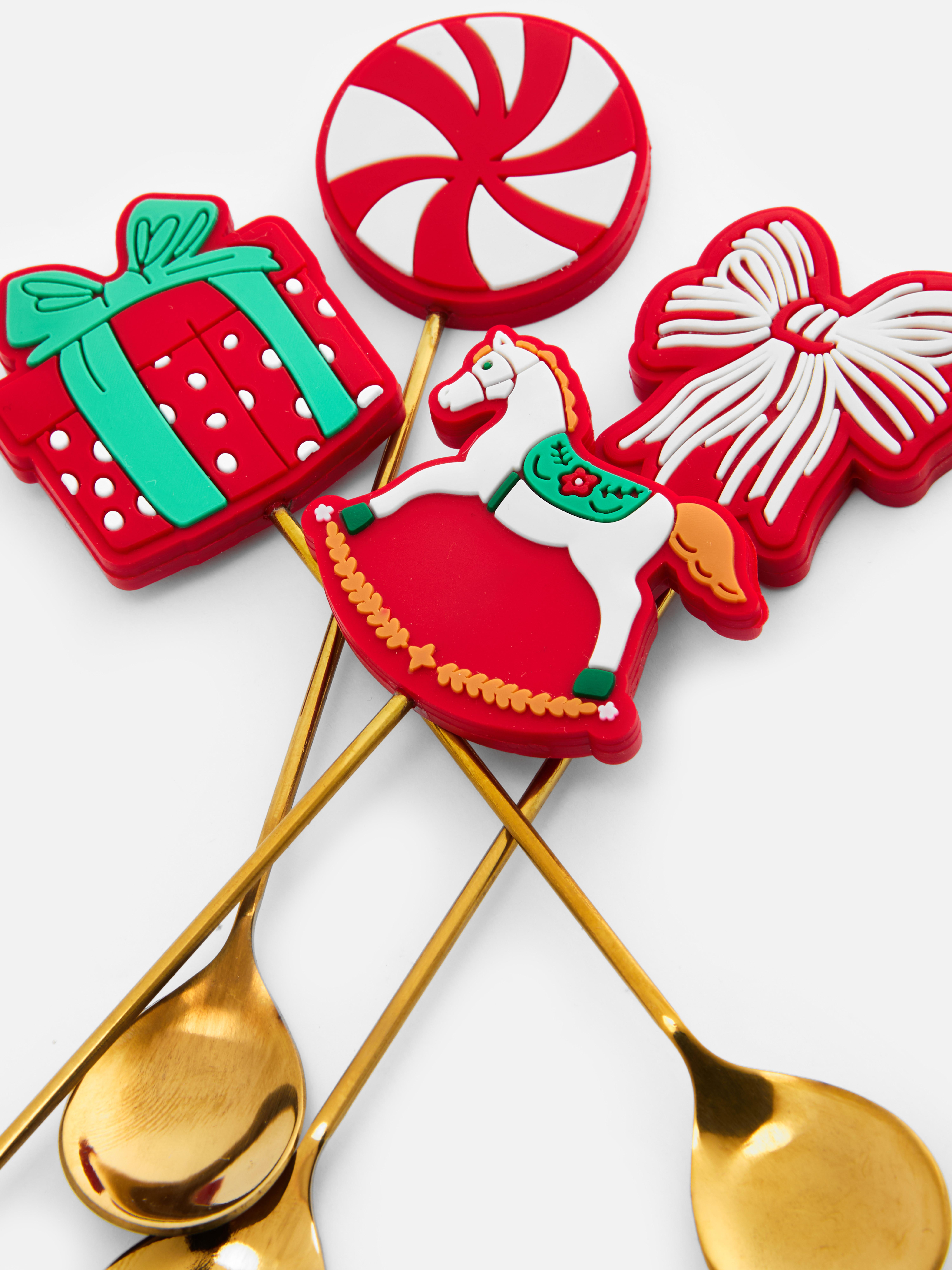 Pack de 4 cucharas navideñas