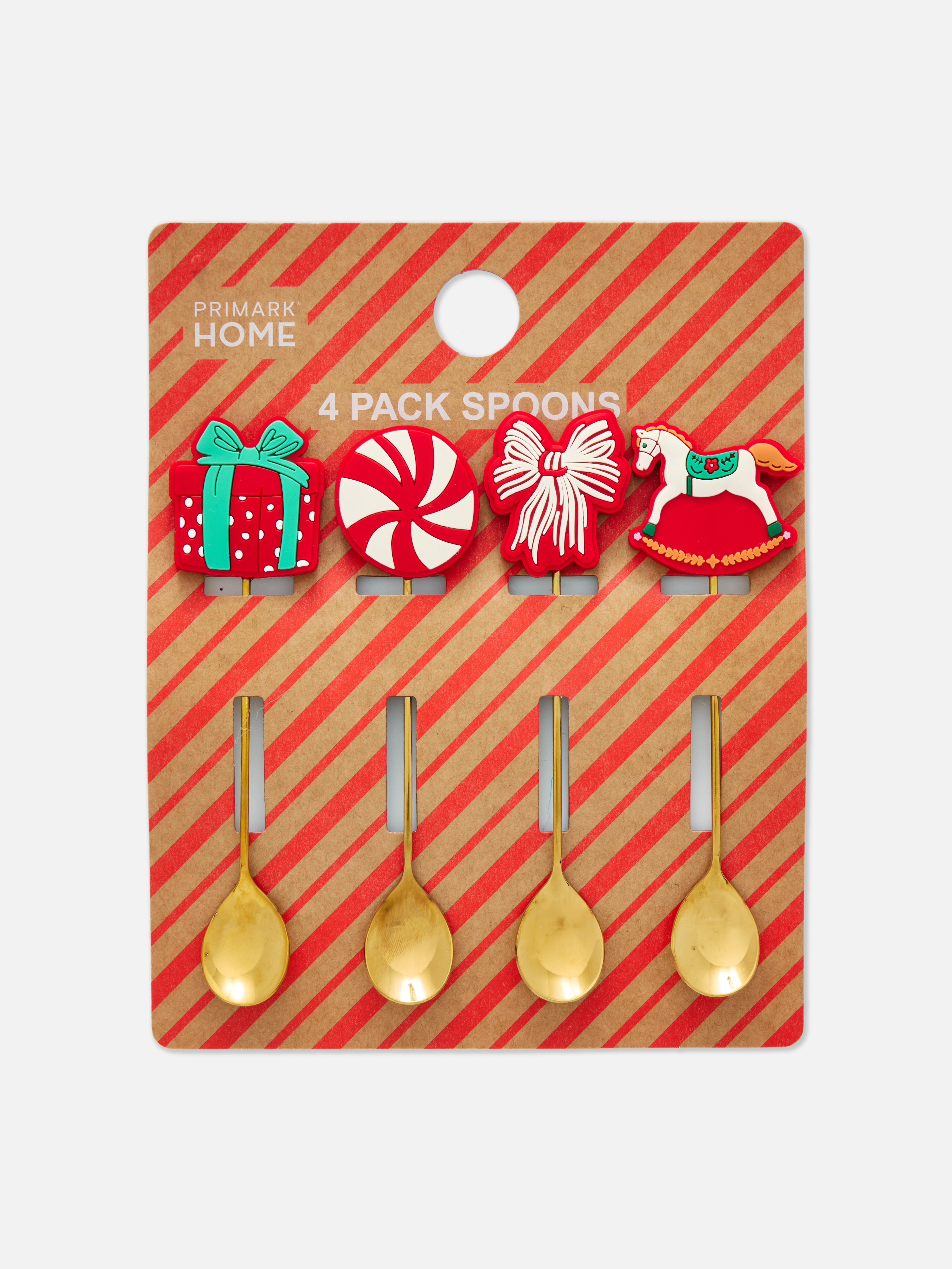 Pack de 4 cucharas navideñas