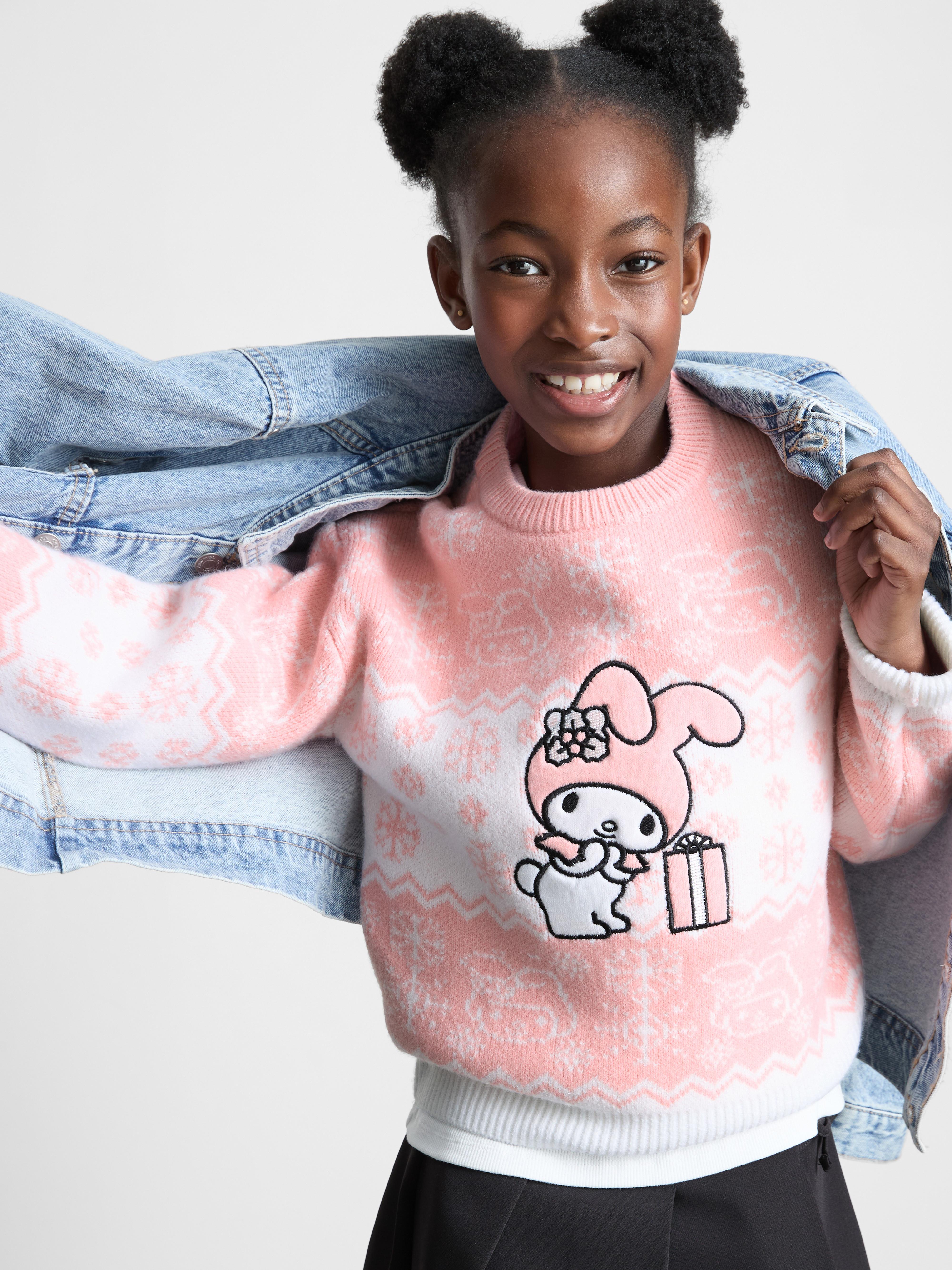 7-15yrs | Hello Kitty Fair Isle Christmas Jumper