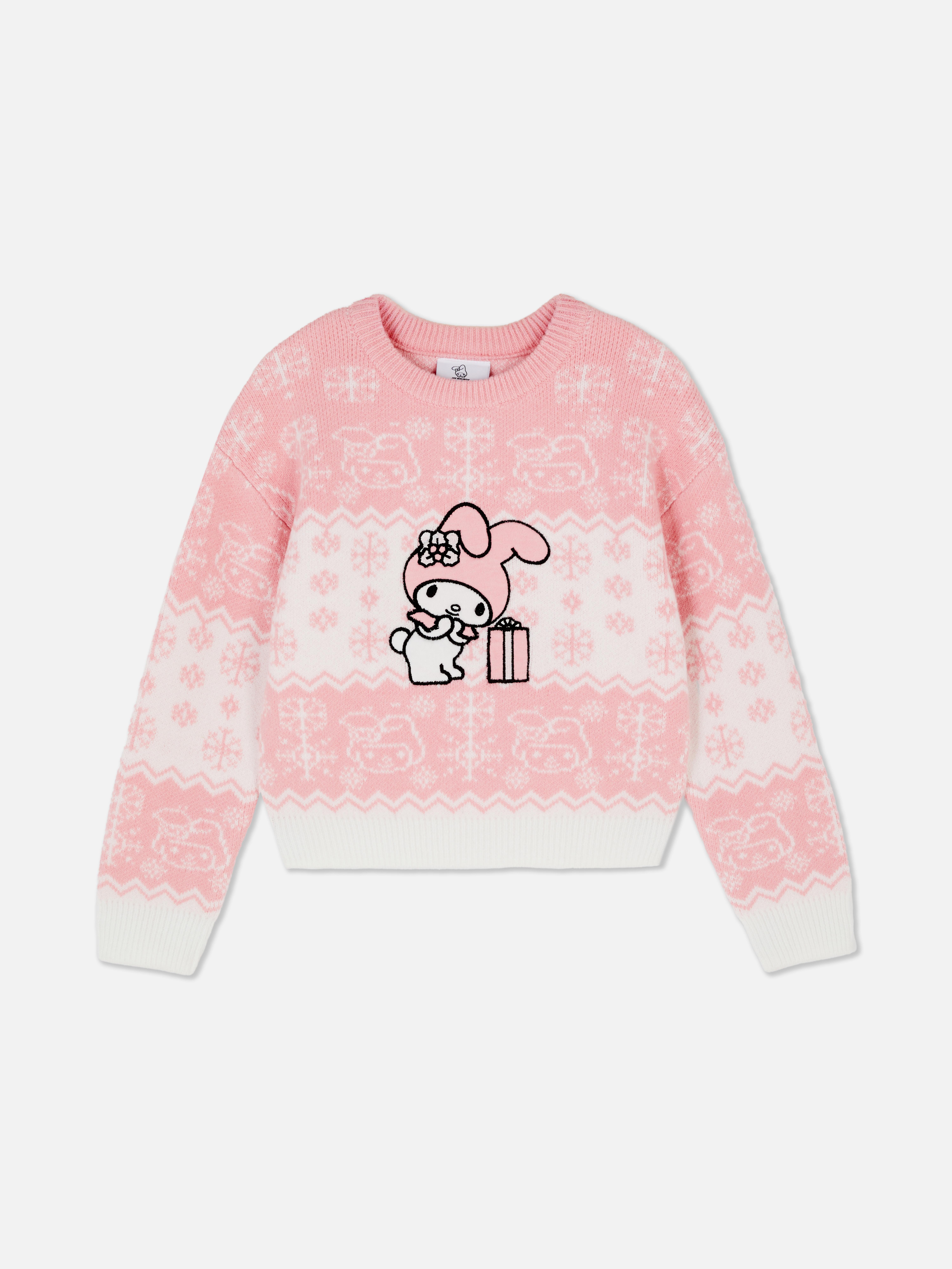 7-15yrs | Hello Kitty Fair Isle Christmas Jumper