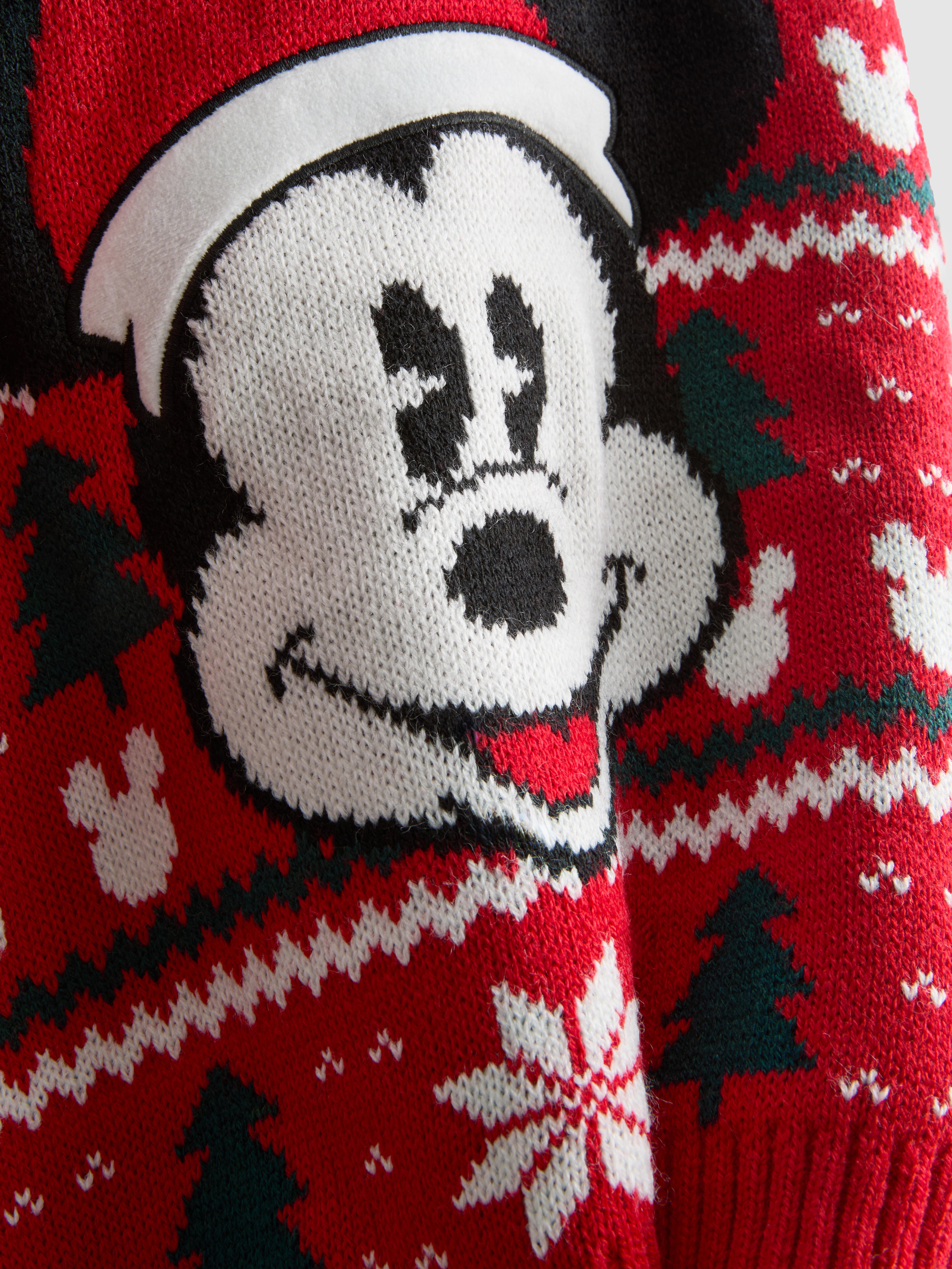 7-15yrs | Kid's Disney's Mickey Mouse Fair Isle Family Christmas Jumper