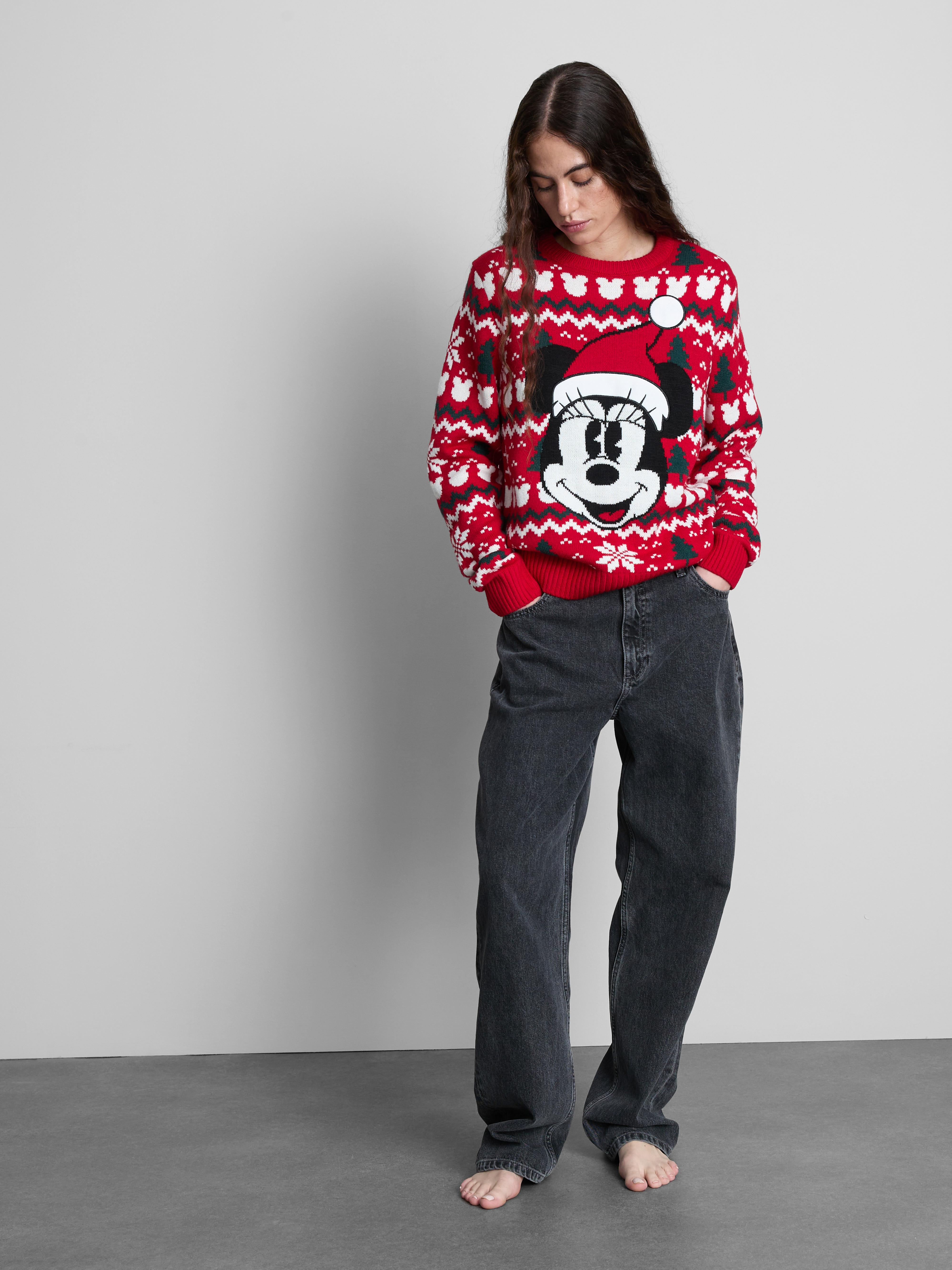 Fairisle-kersttrui voor dames Disney's Minnie Mouse
