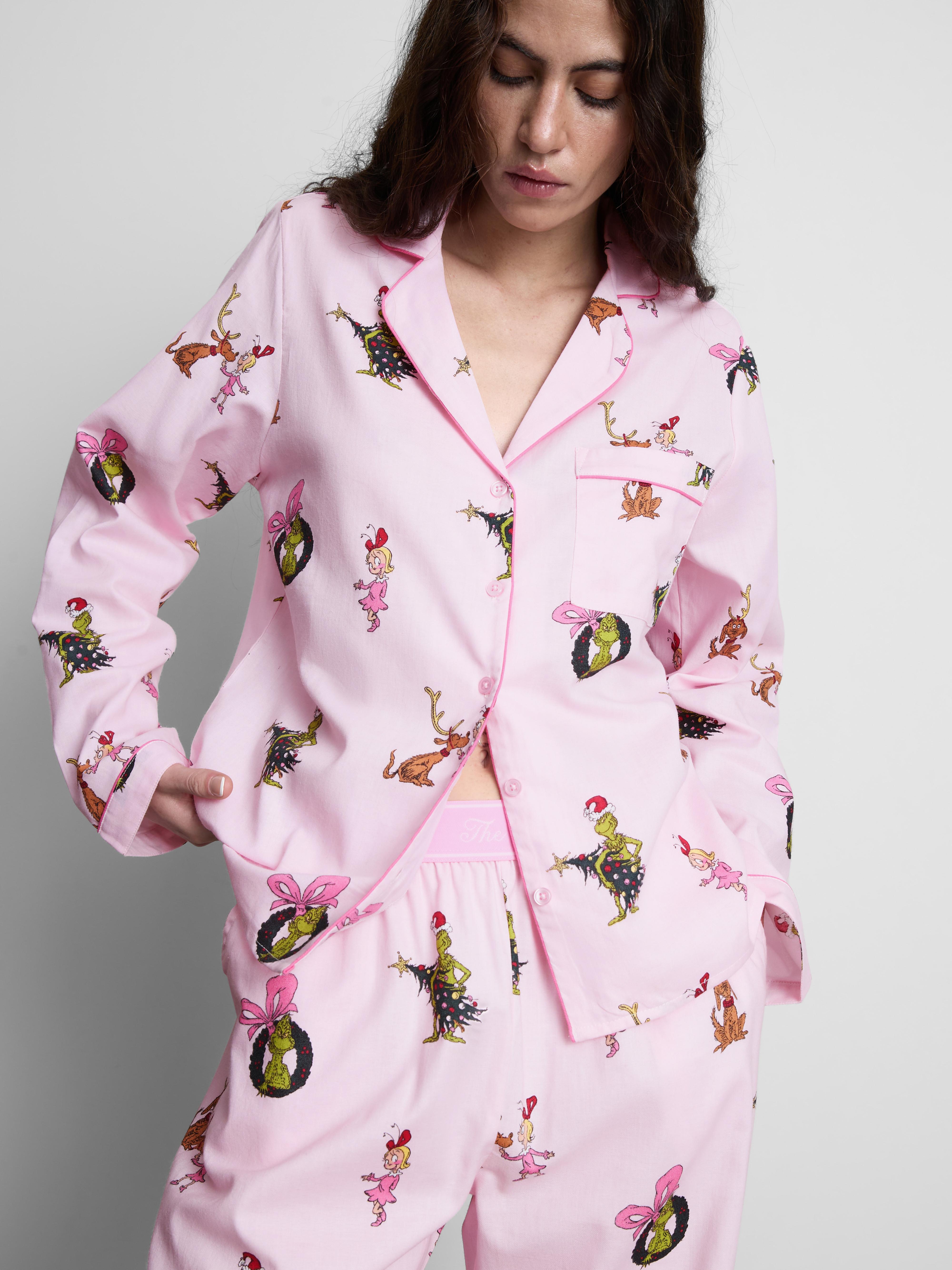 Chemise de pyjama de Noël en coton Le Grinch