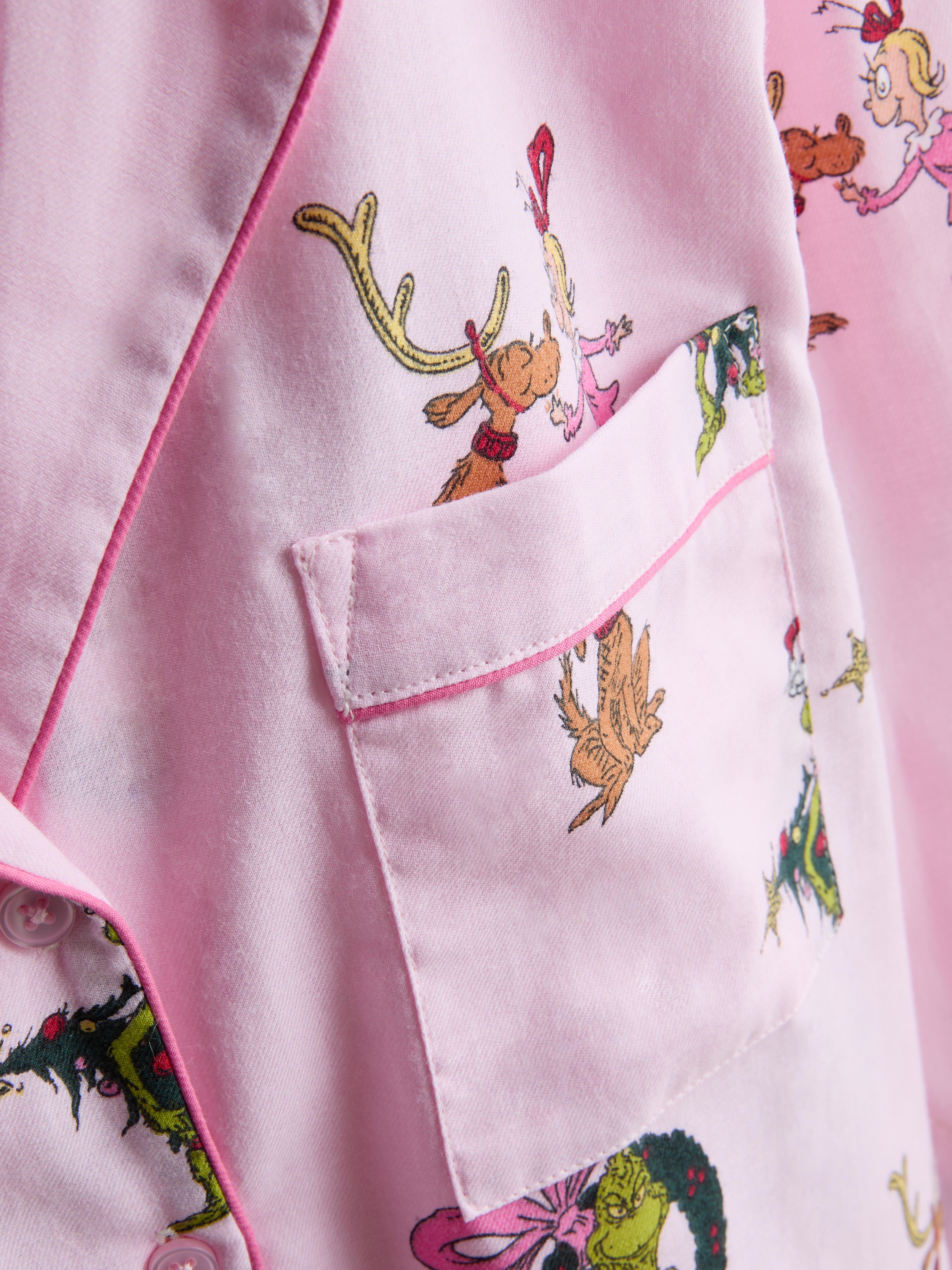 Chemise de pyjama de Noël en coton Le Grinch