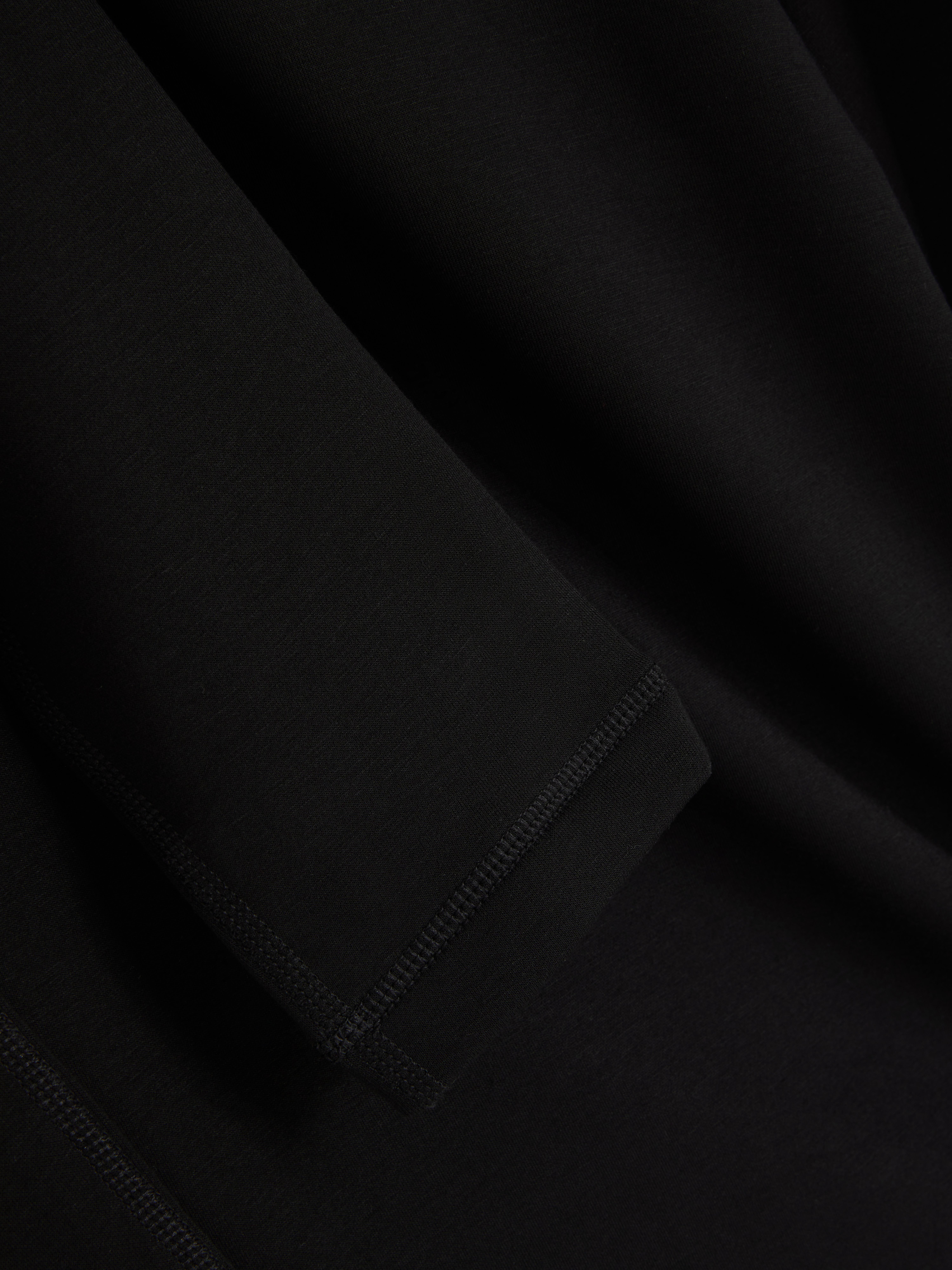 Men's Black Thermal Long Sleeve Top