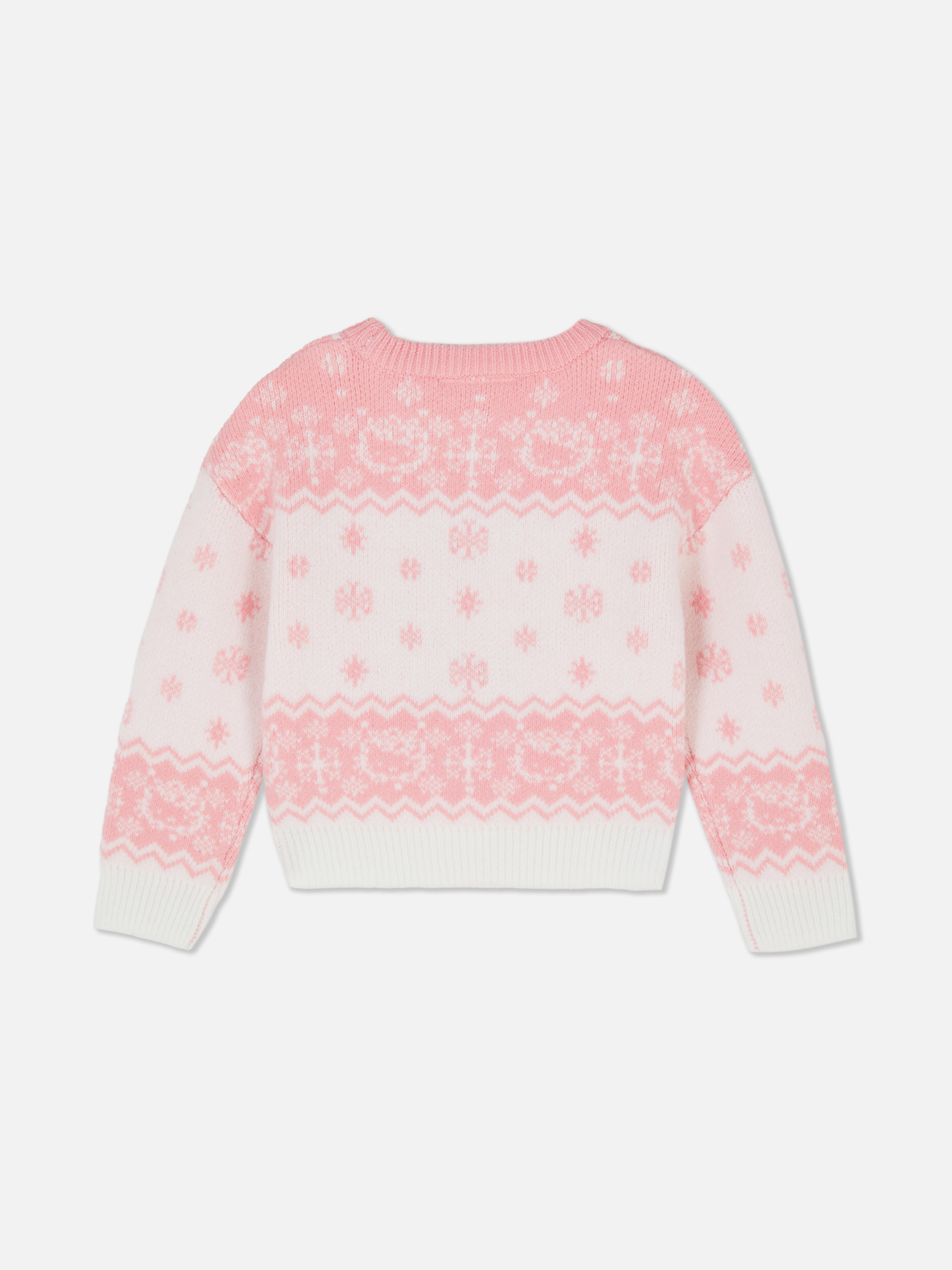 18 mois–8 ans | Pull de Noël à motif jacquard Hello Kitty