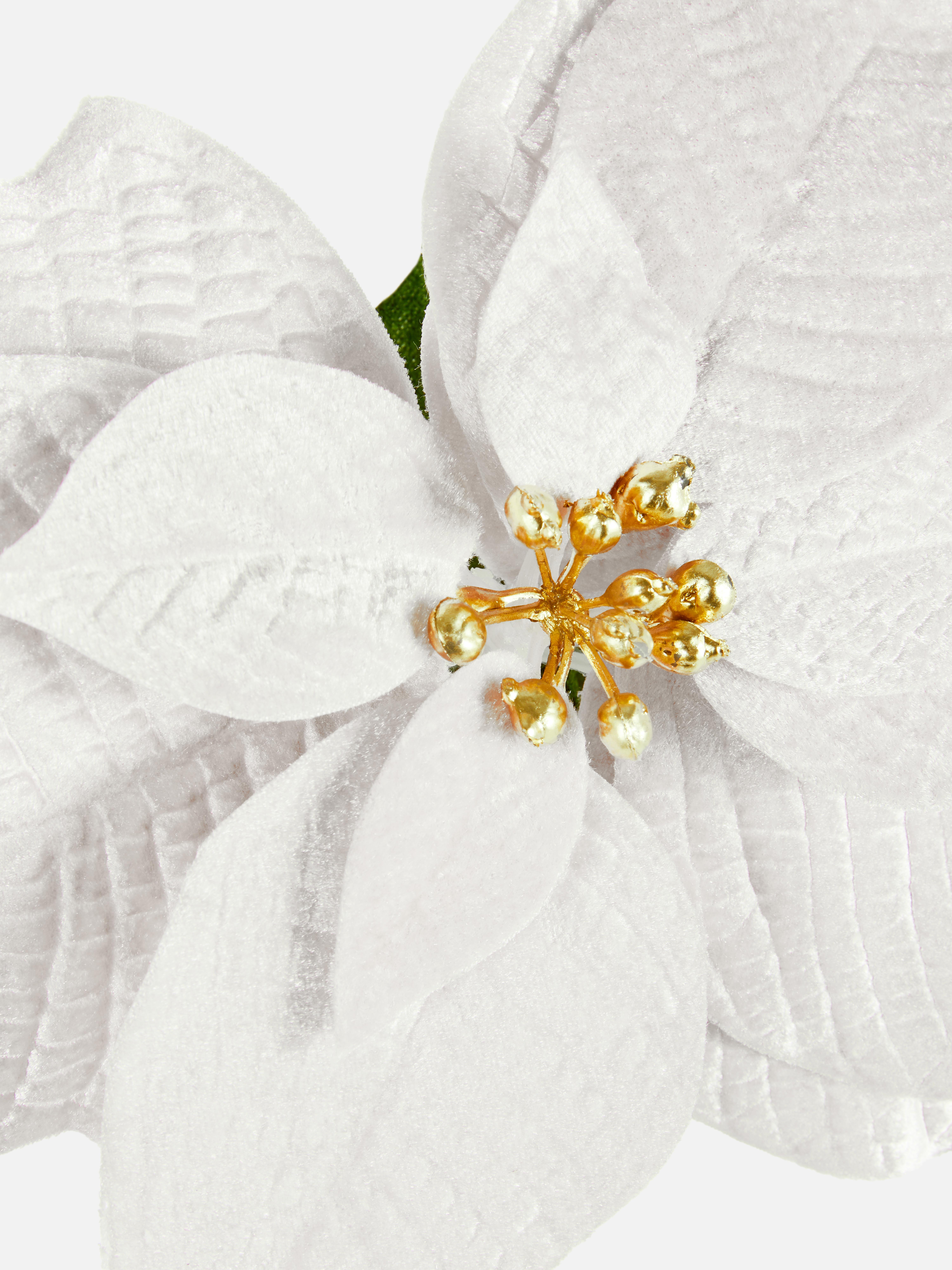 Single Stem Faux Poinsettia